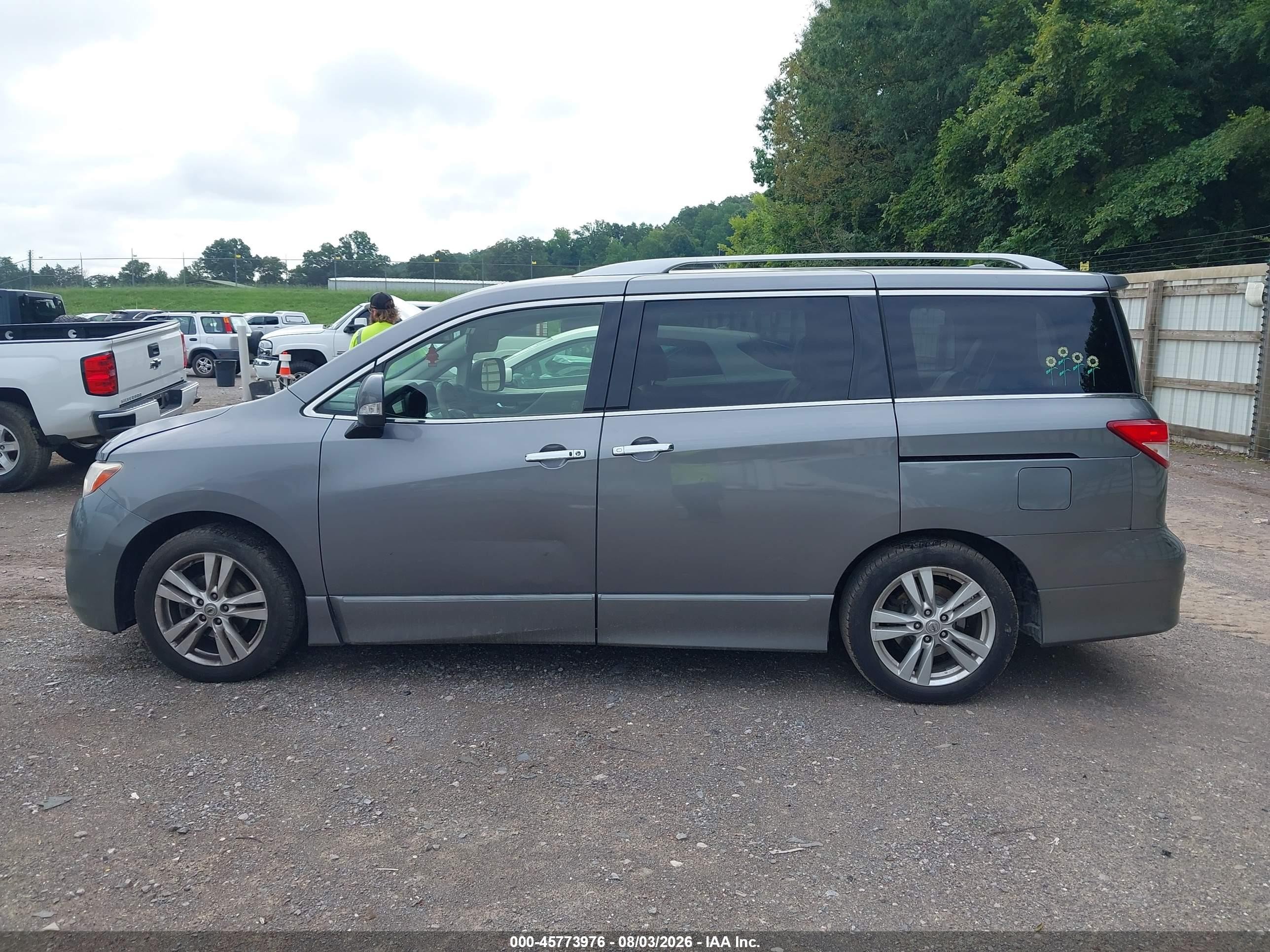 2015 Nissan Quest Platinum/s/sl/sv Серый vin: JN8AE2KP8F9126806