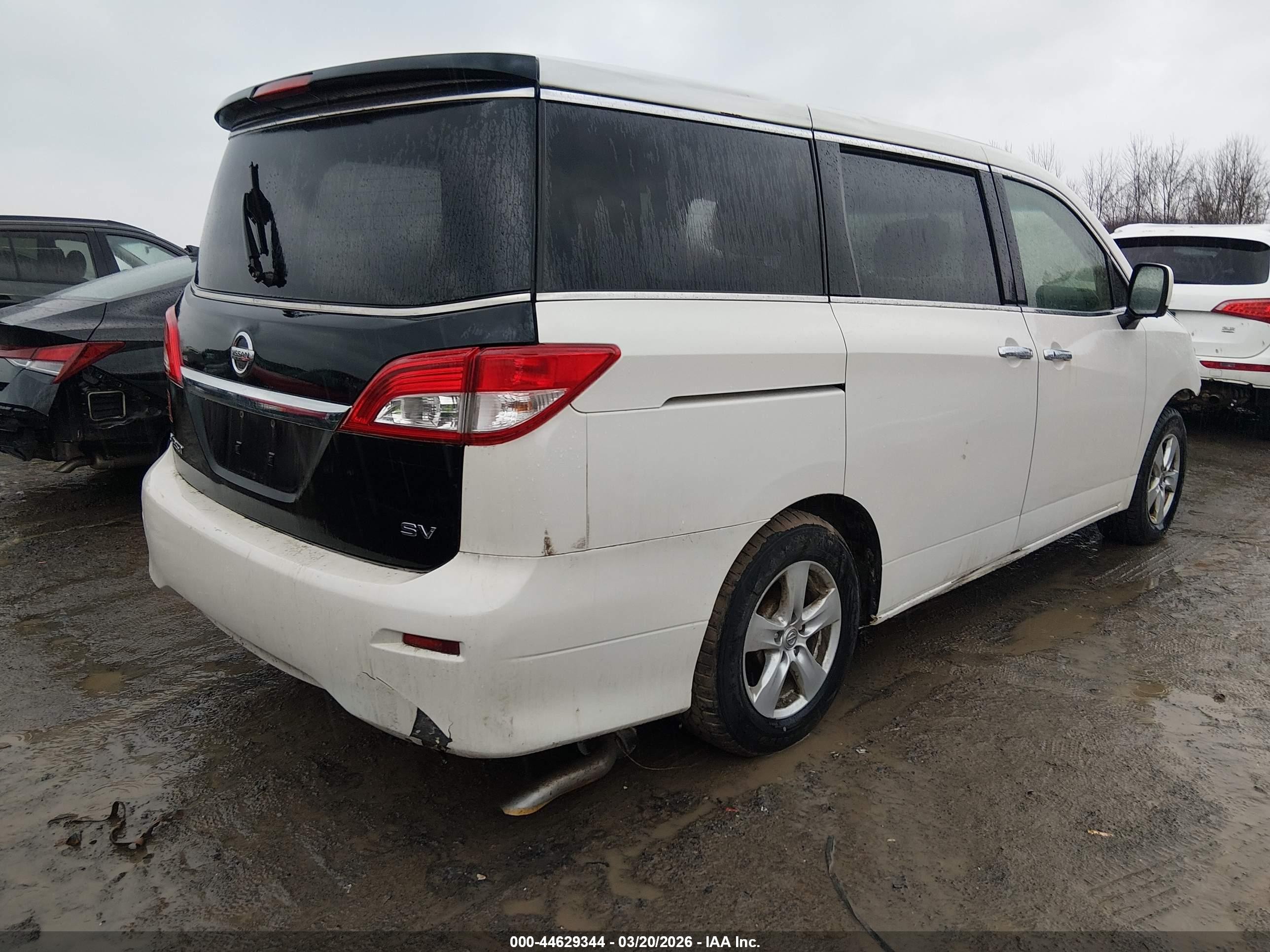 2015 Nissan Quest Platinum/s/sl/sv White vin: JN8AE2KP8F9127695