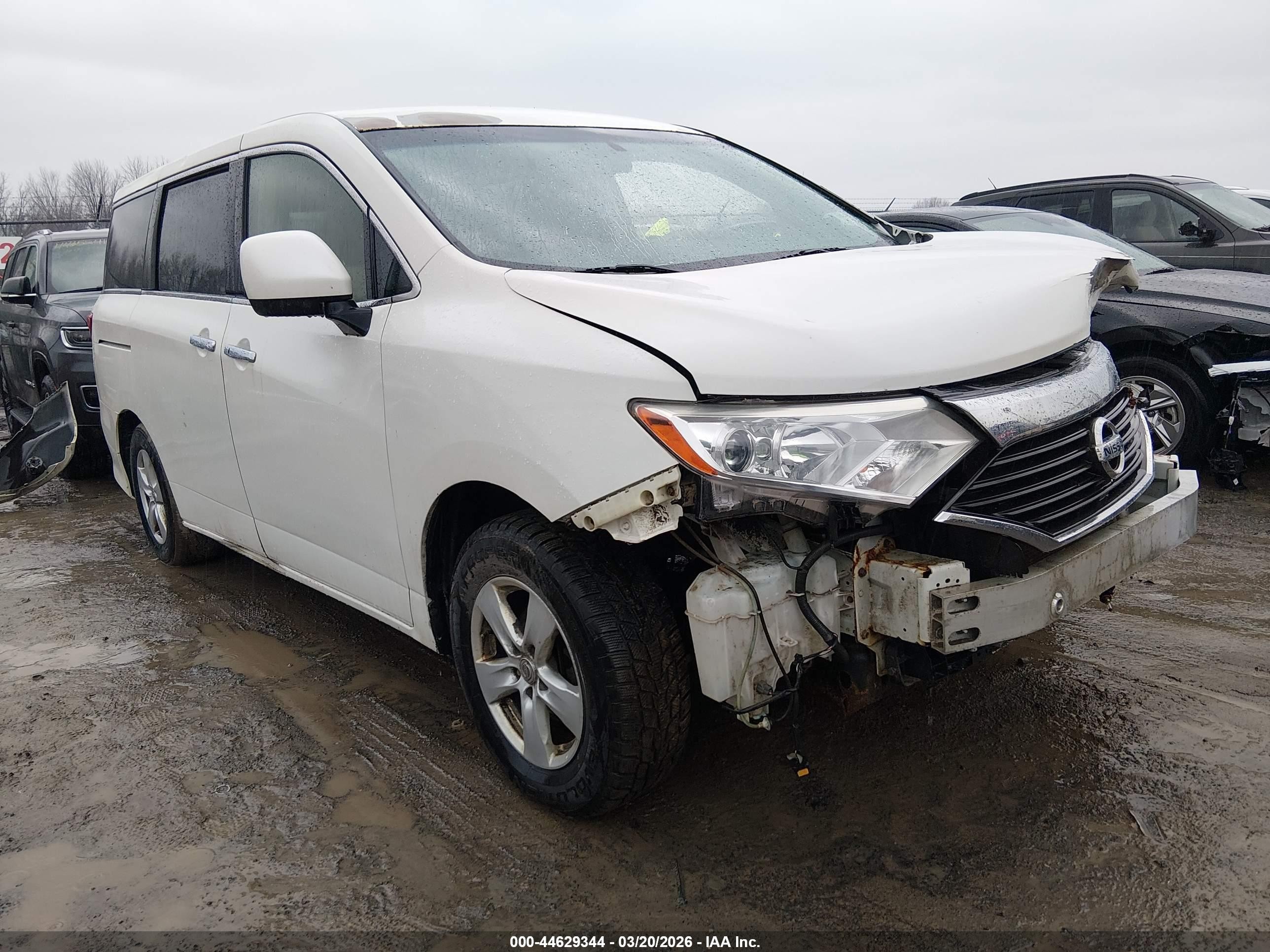2015 Nissan Quest Platinum/s/sl/sv White vin: JN8AE2KP8F9127695