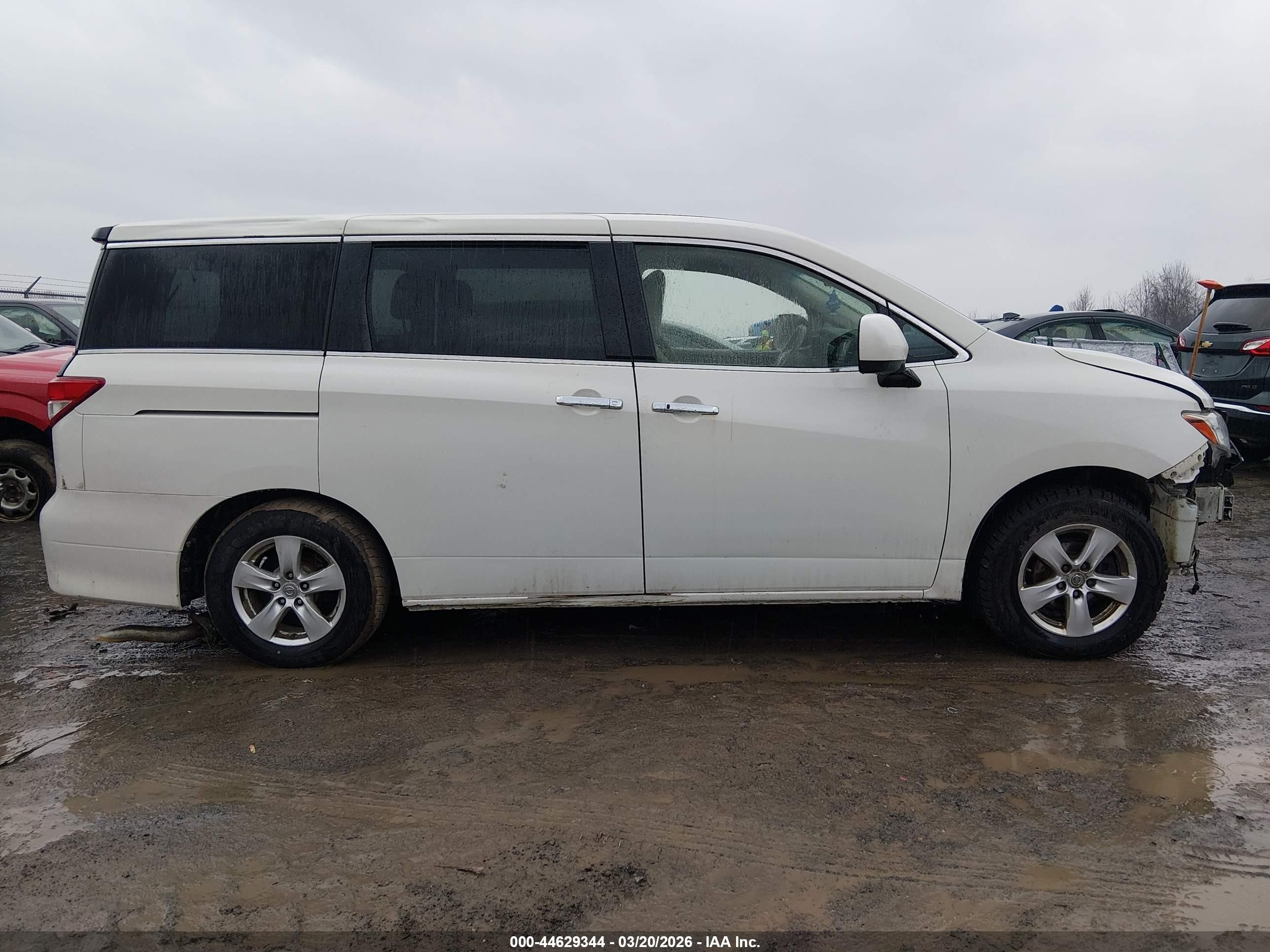 2015 Nissan Quest Platinum/s/sl/sv White vin: JN8AE2KP8F9127695
