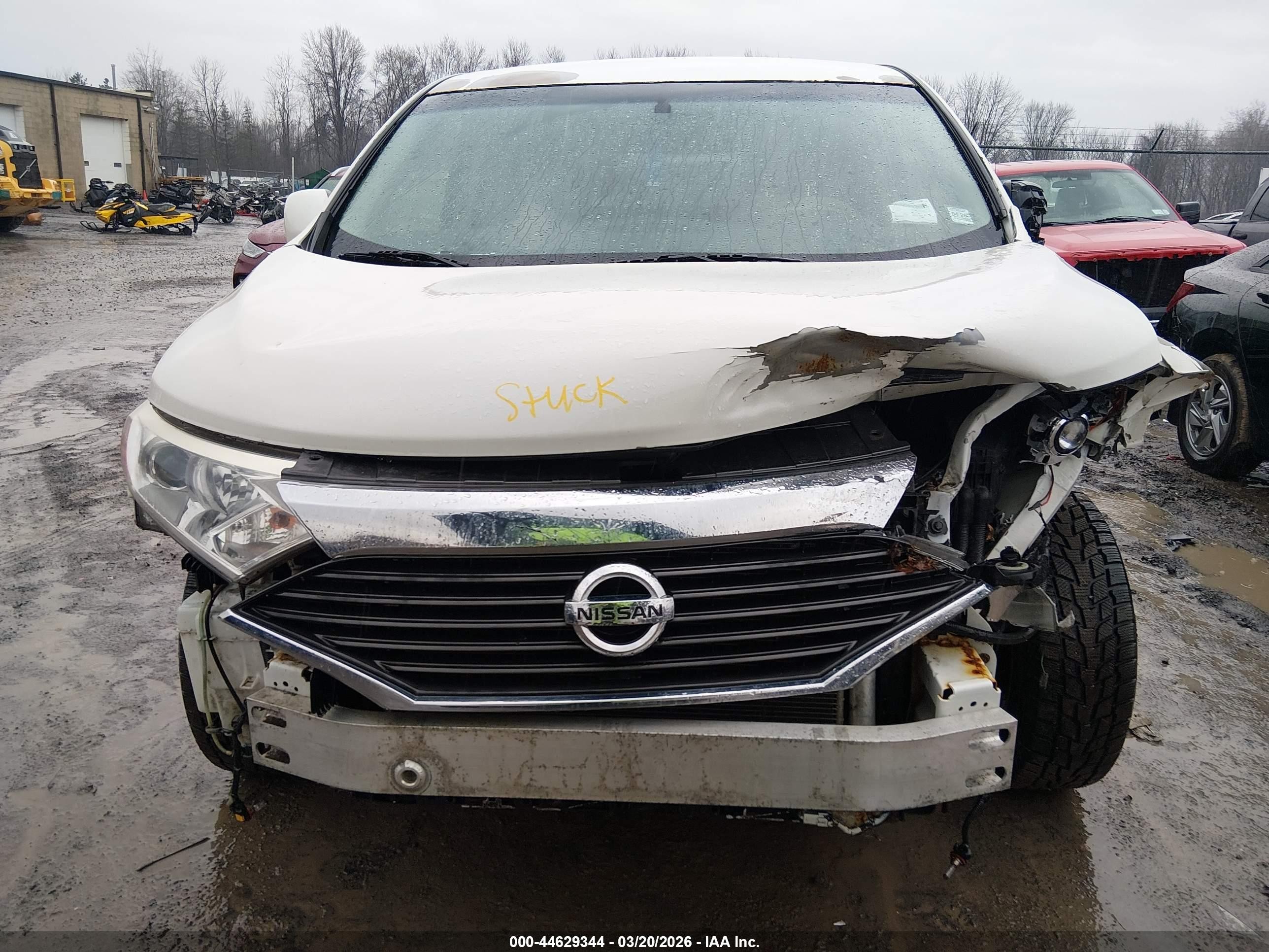 2015 Nissan Quest Platinum/s/sl/sv White vin: JN8AE2KP8F9127695
