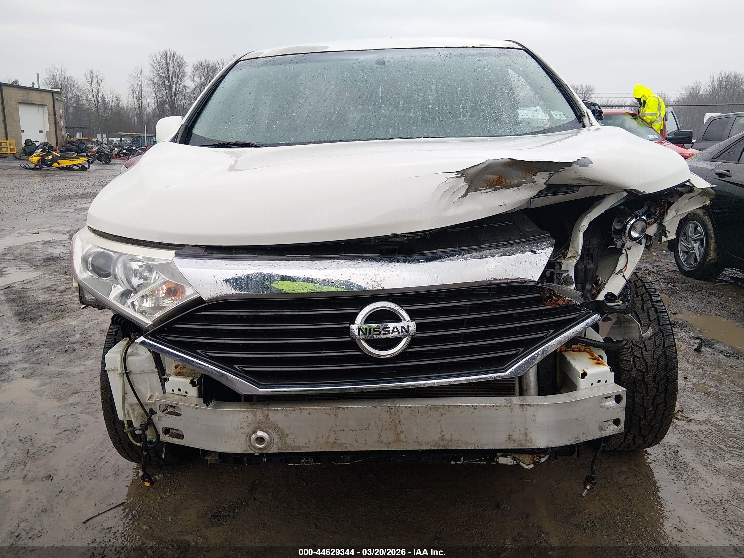 2015 Nissan Quest Platinum/s/sl/sv White vin: JN8AE2KP8F9127695