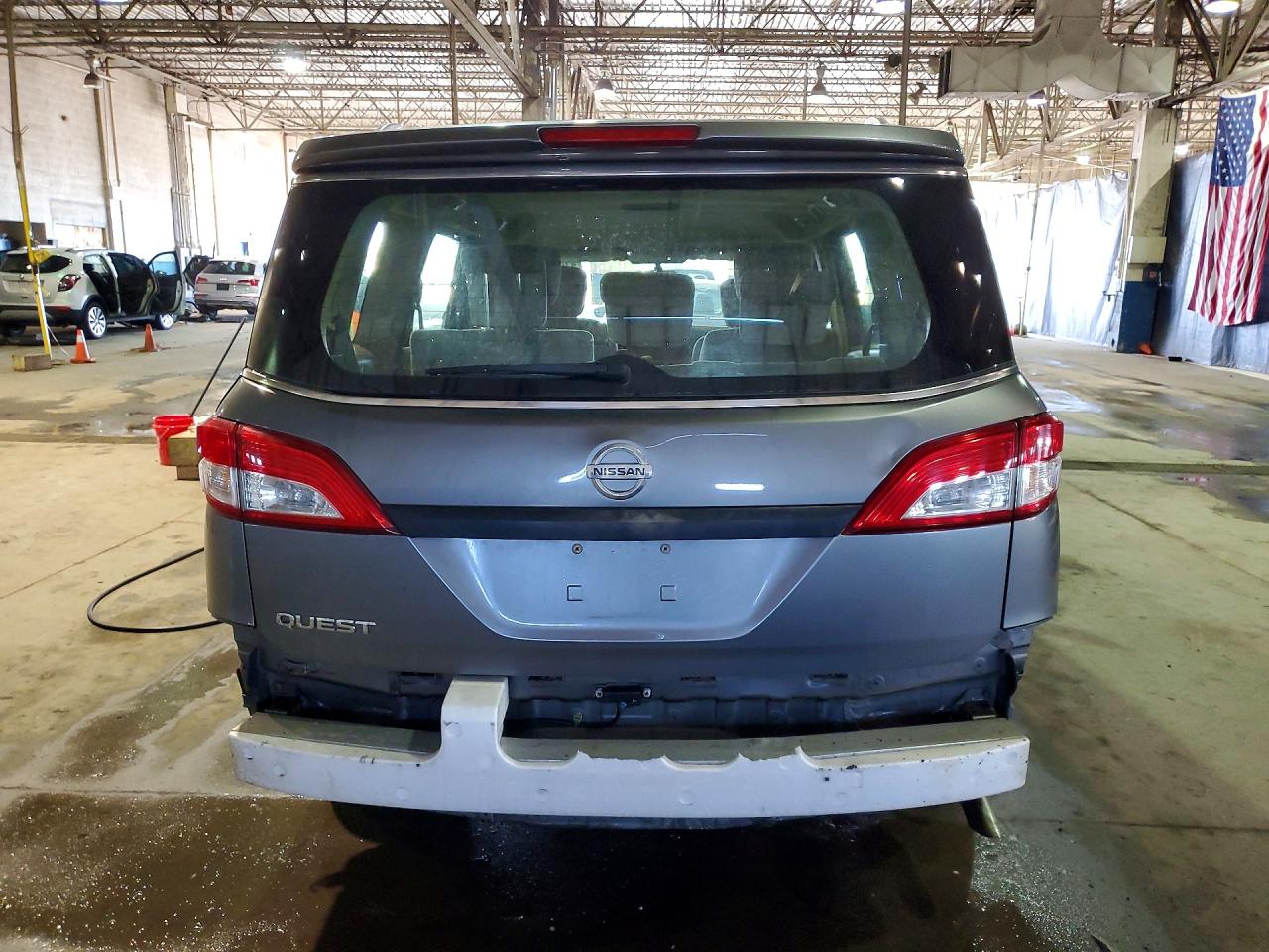 2015 Nissan Quest 3.5 S Silver vin: JN8AE2KP8F9130998