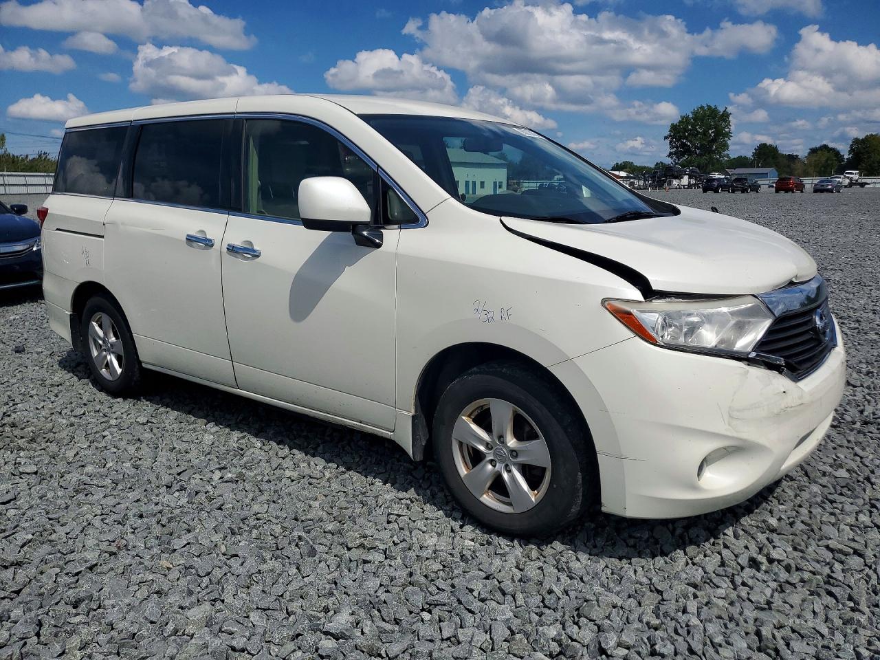 2015 Nissan Quest 3.5 Sv White vin: JN8AE2KP8F9131620