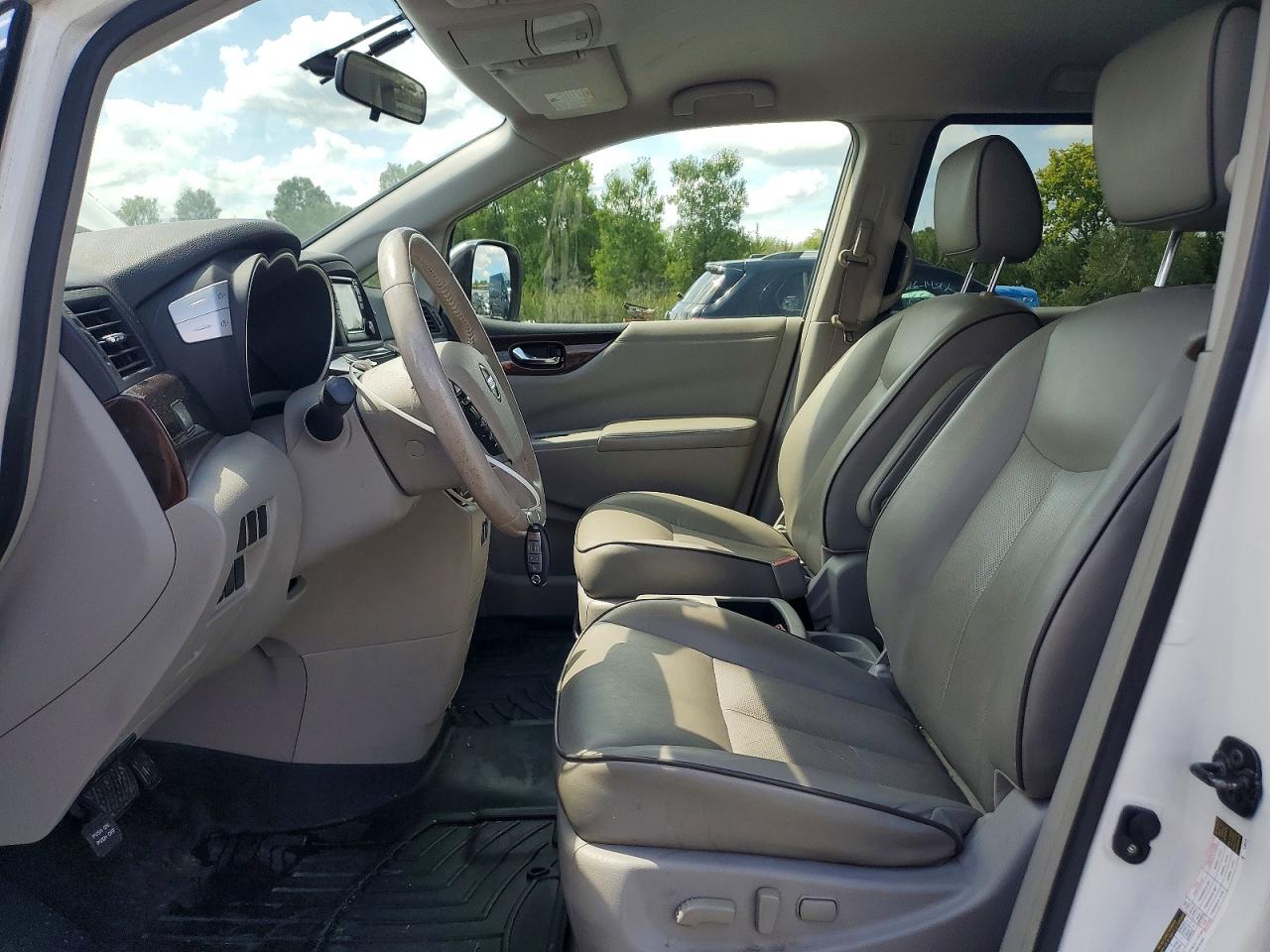 2015 Nissan Quest 3.5 Sv White vin: JN8AE2KP8F9131620