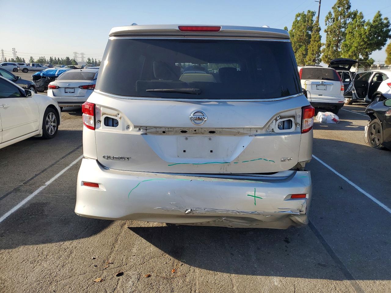 2016 Nissan Quest 3.5 Sv Gray vin: JN8AE2KP8G9152226