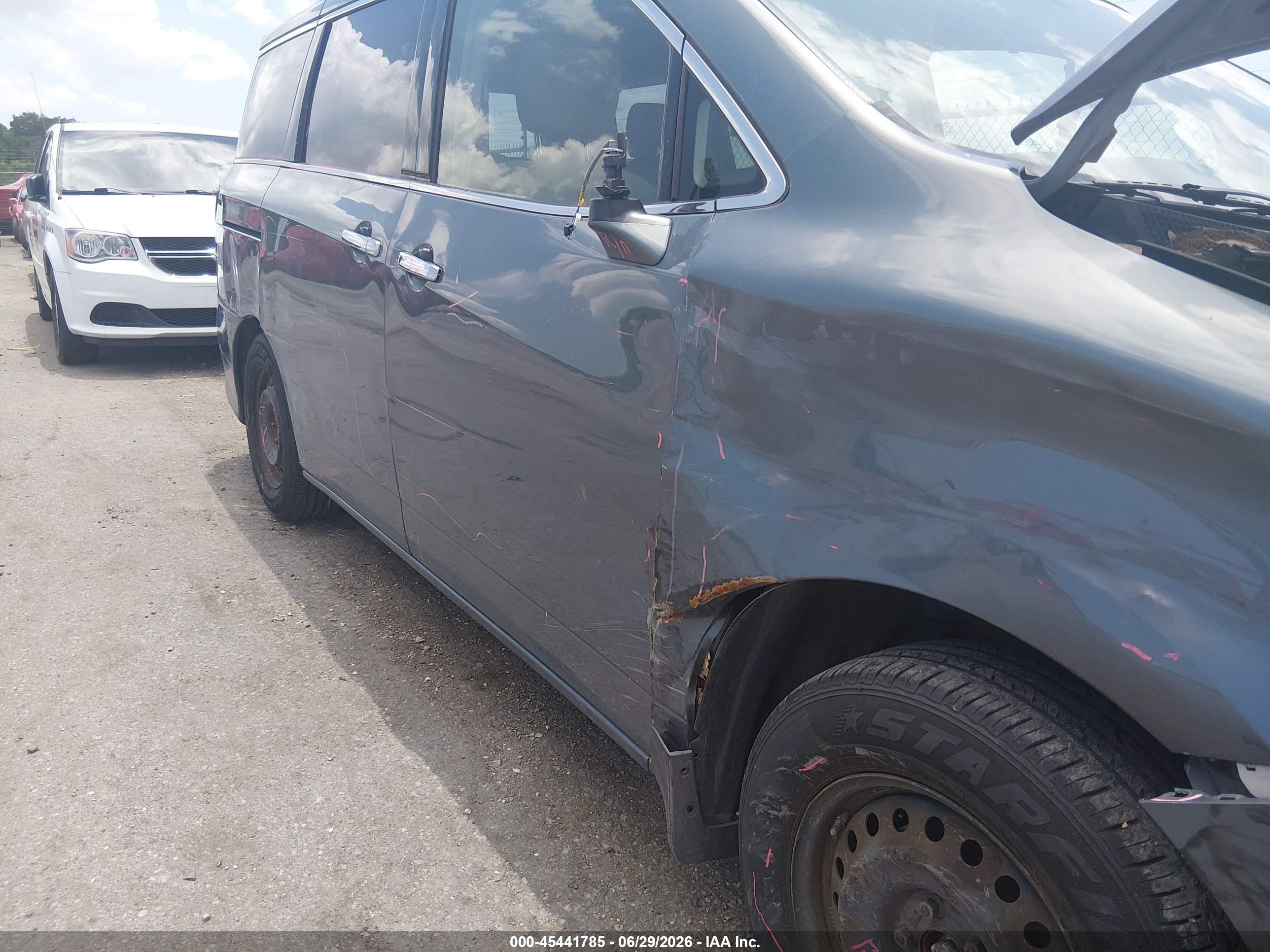 2011 Nissan Quest S Gray vin: JN8AE2KP9B9001260
