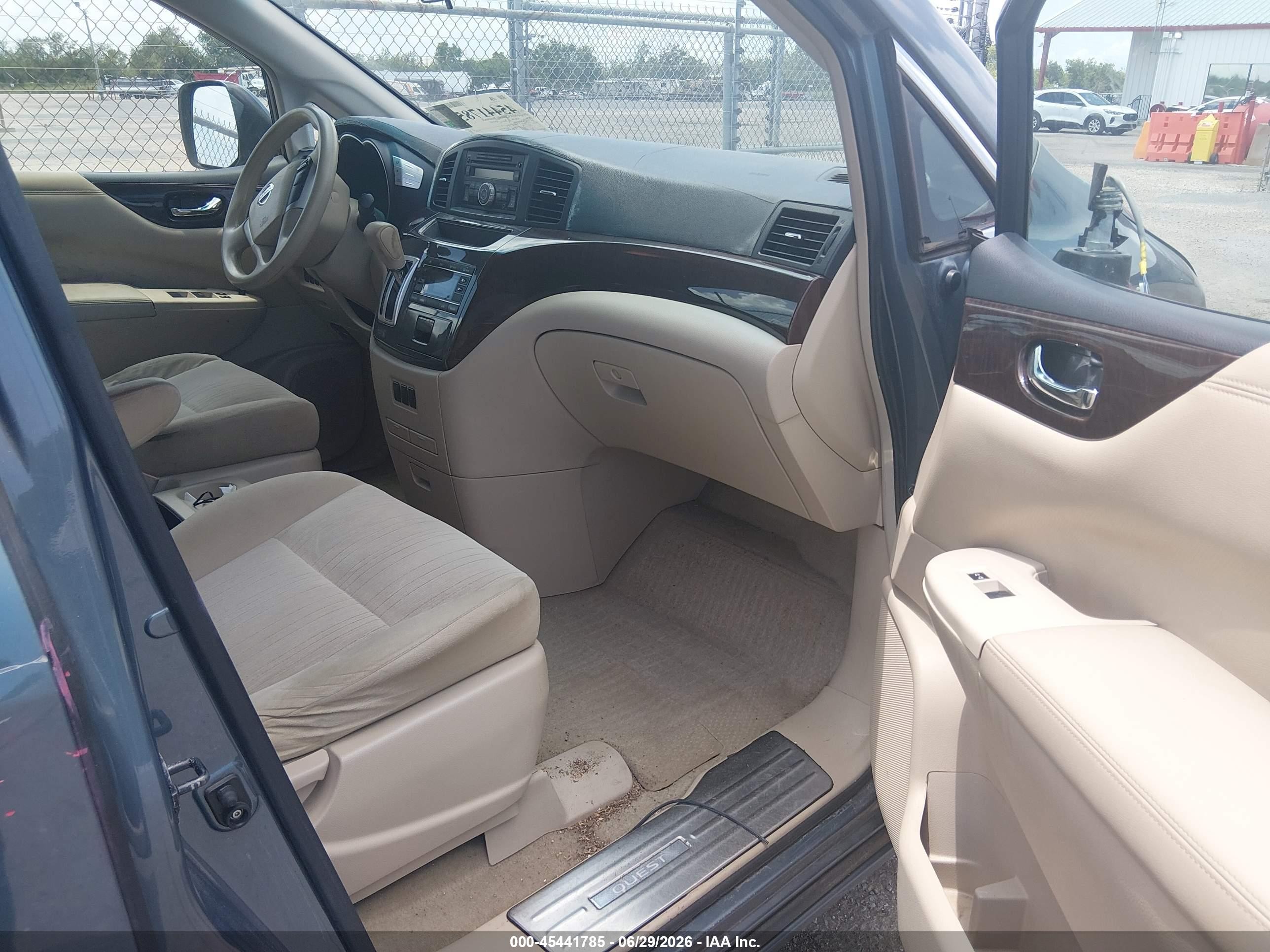 2011 Nissan Quest S Gray vin: JN8AE2KP9B9001260