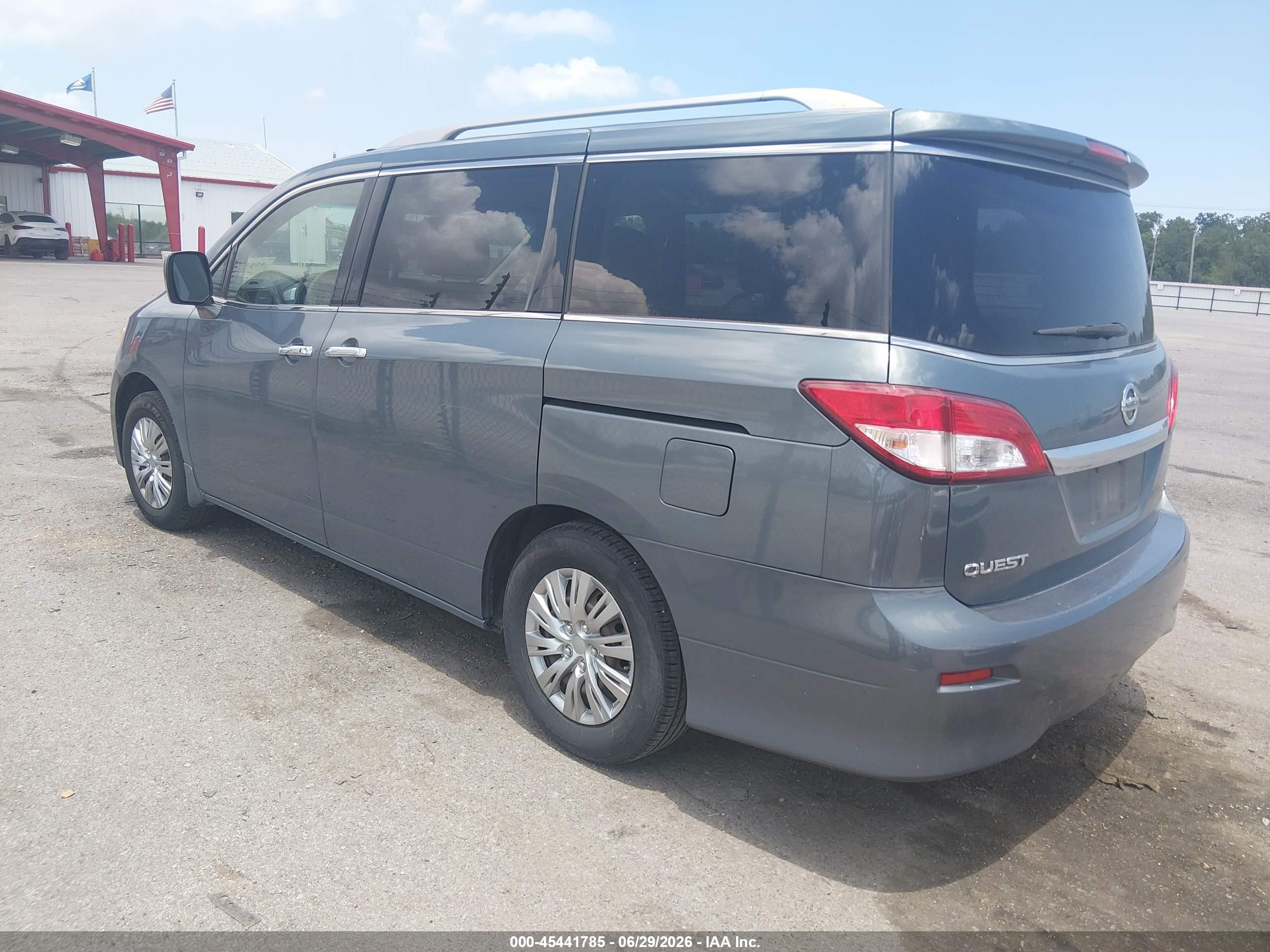 2011 Nissan Quest S Gray vin: JN8AE2KP9B9001260