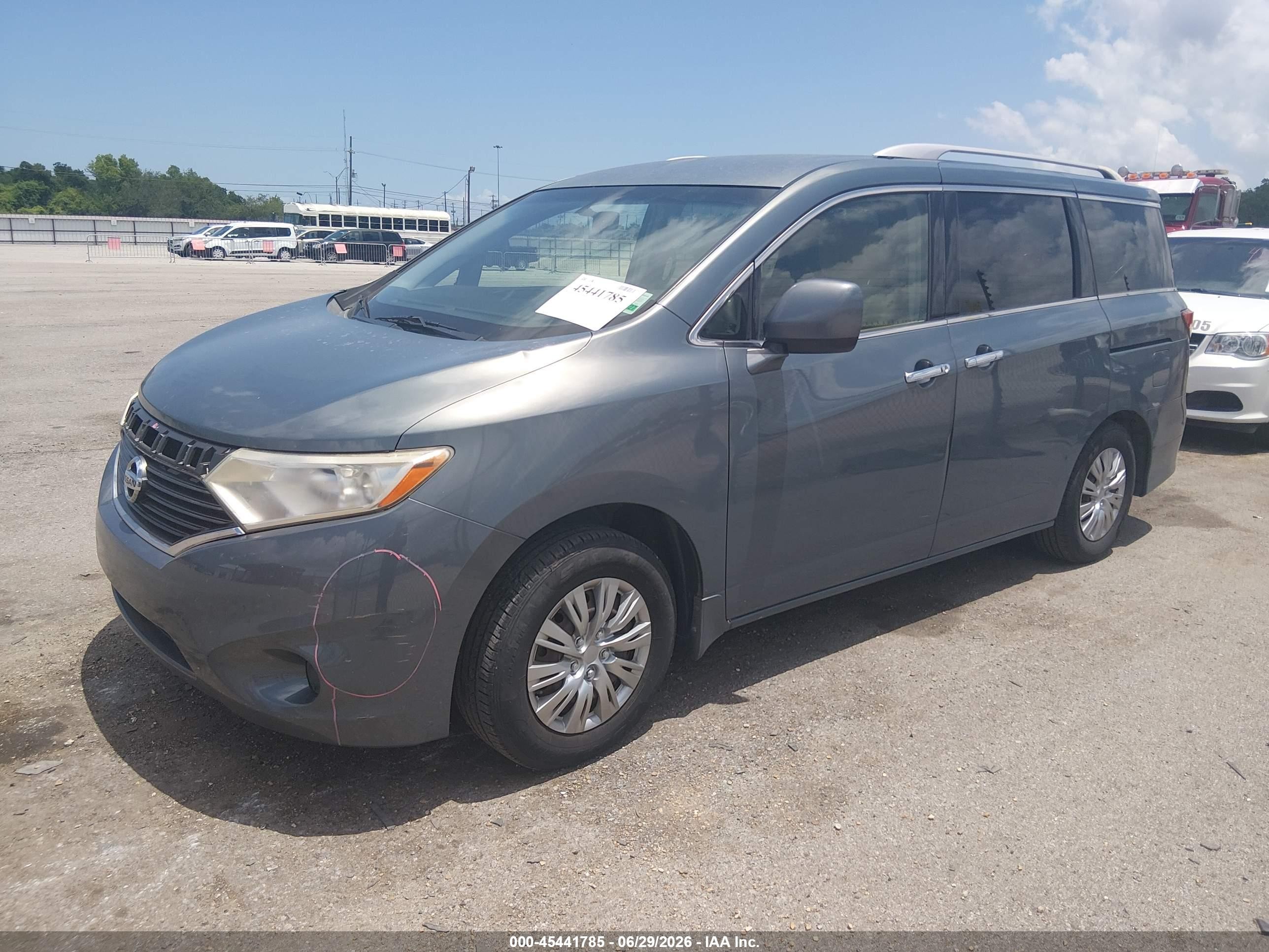 2011 Nissan Quest S Gray vin: JN8AE2KP9B9001260