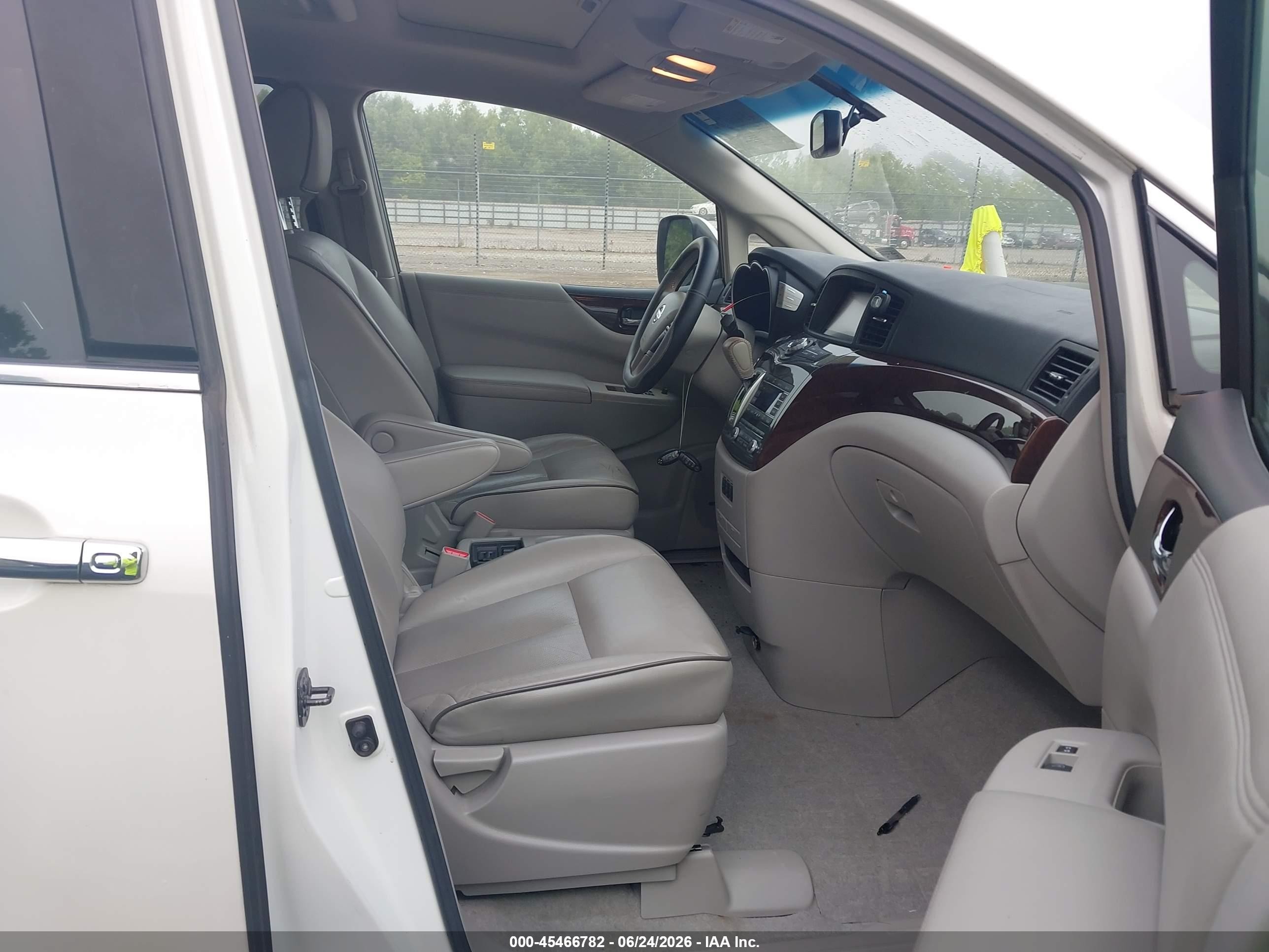 2011 Nissan Quest Sl White vin: JN8AE2KP9B9002019