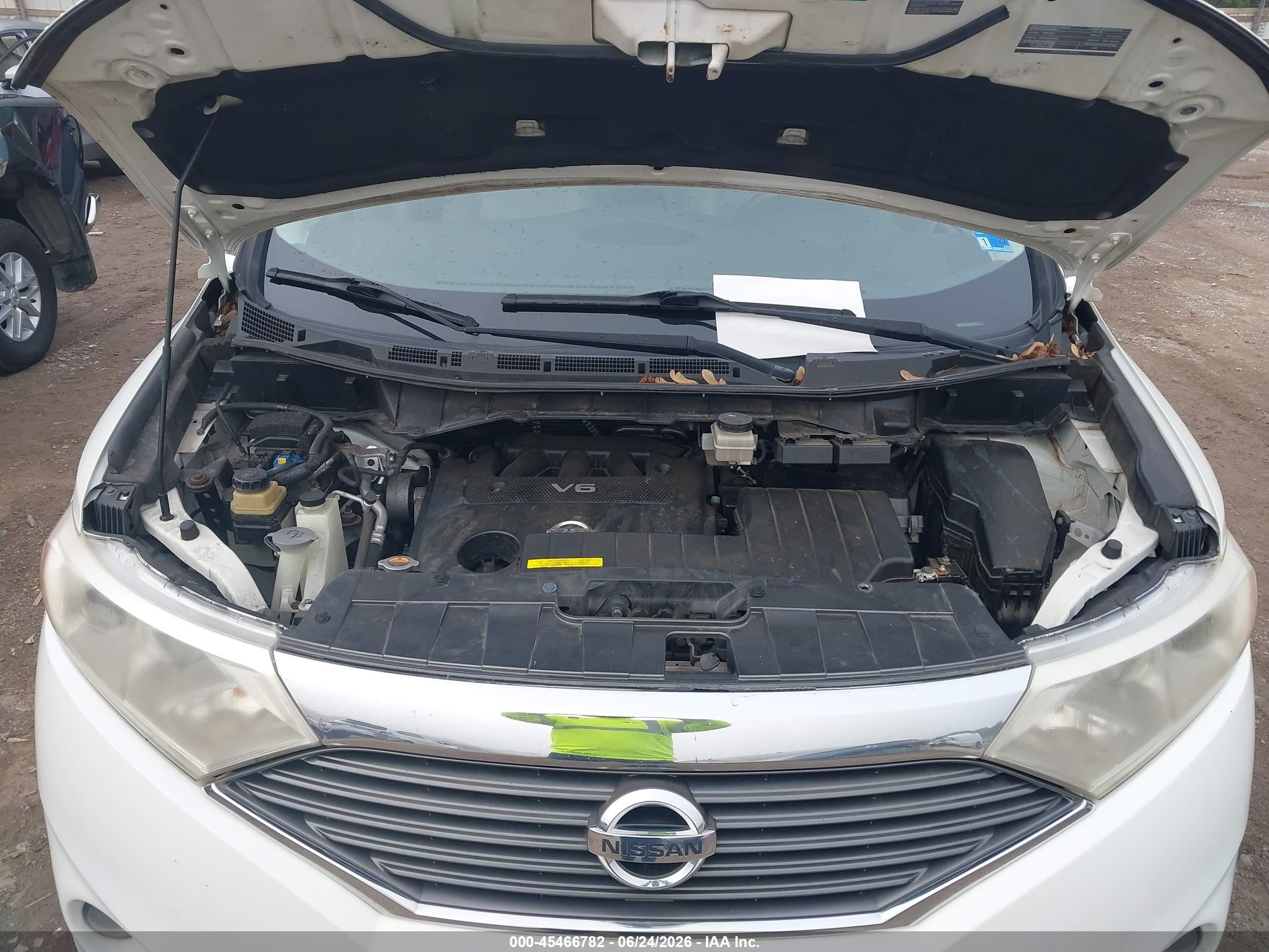2011 Nissan Quest Sl White vin: JN8AE2KP9B9002019