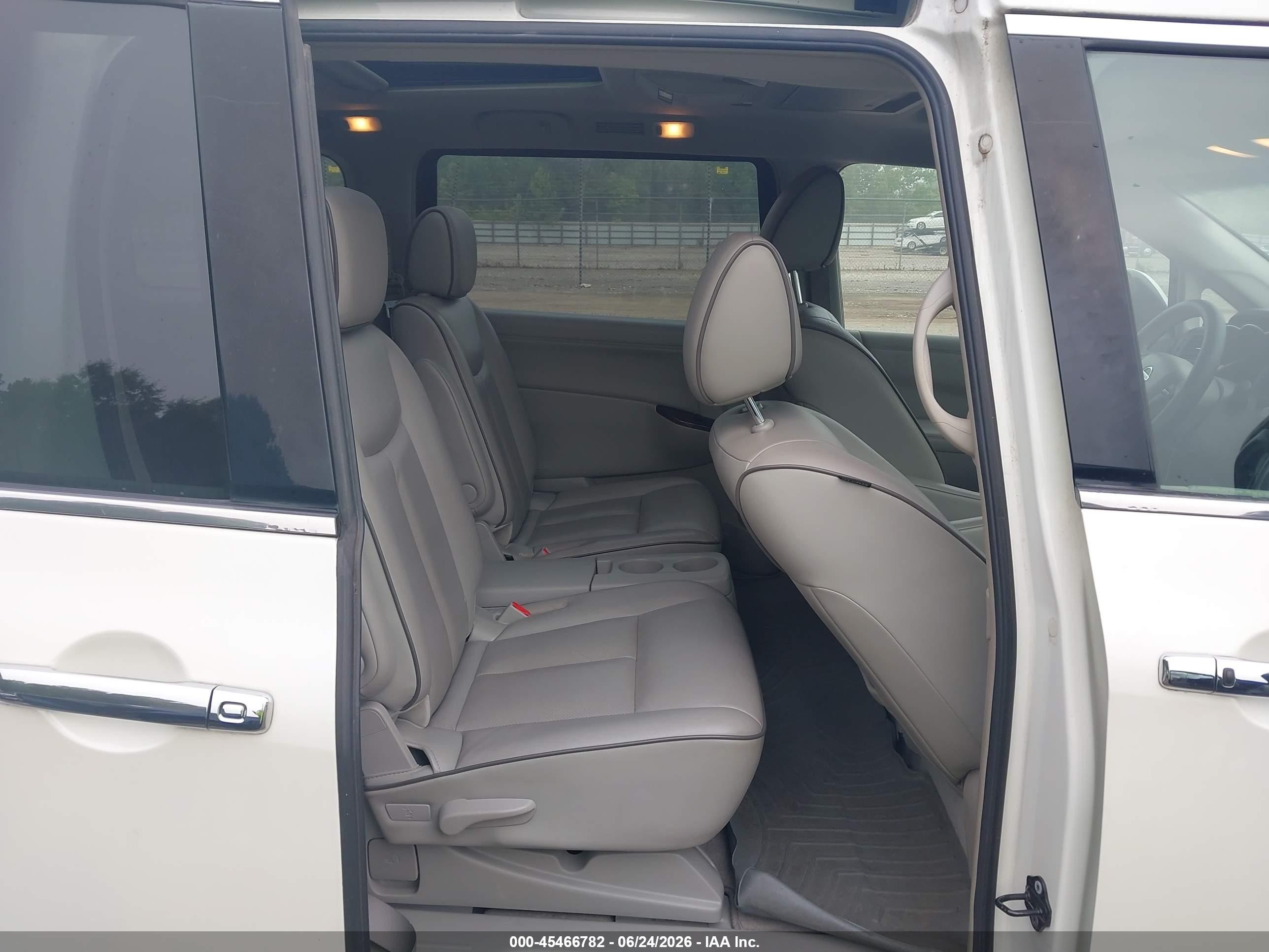 2011 Nissan Quest Sl White vin: JN8AE2KP9B9002019