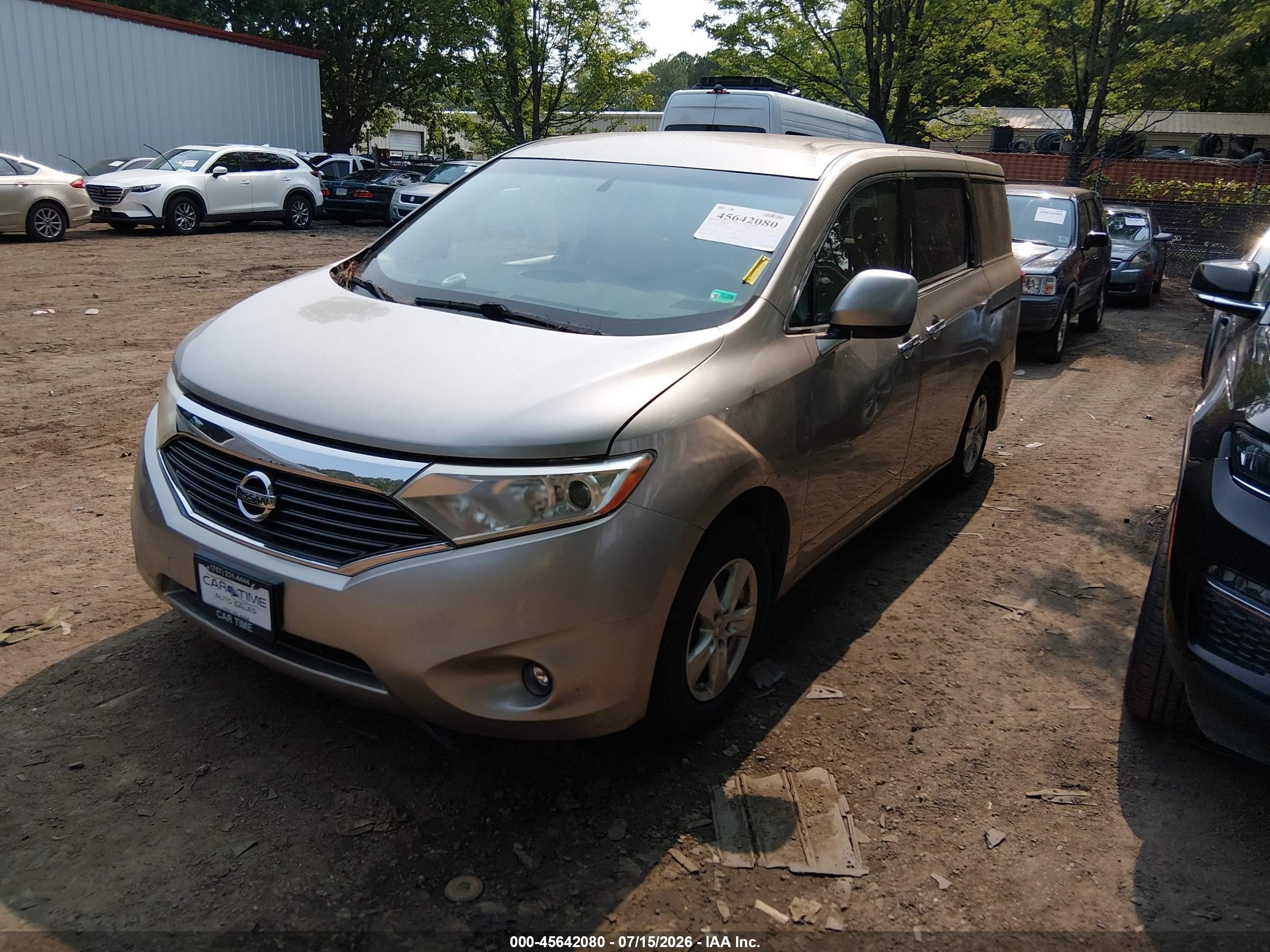 2011 Nissan Quest Sv Gold vin: JN8AE2KP9B9003655