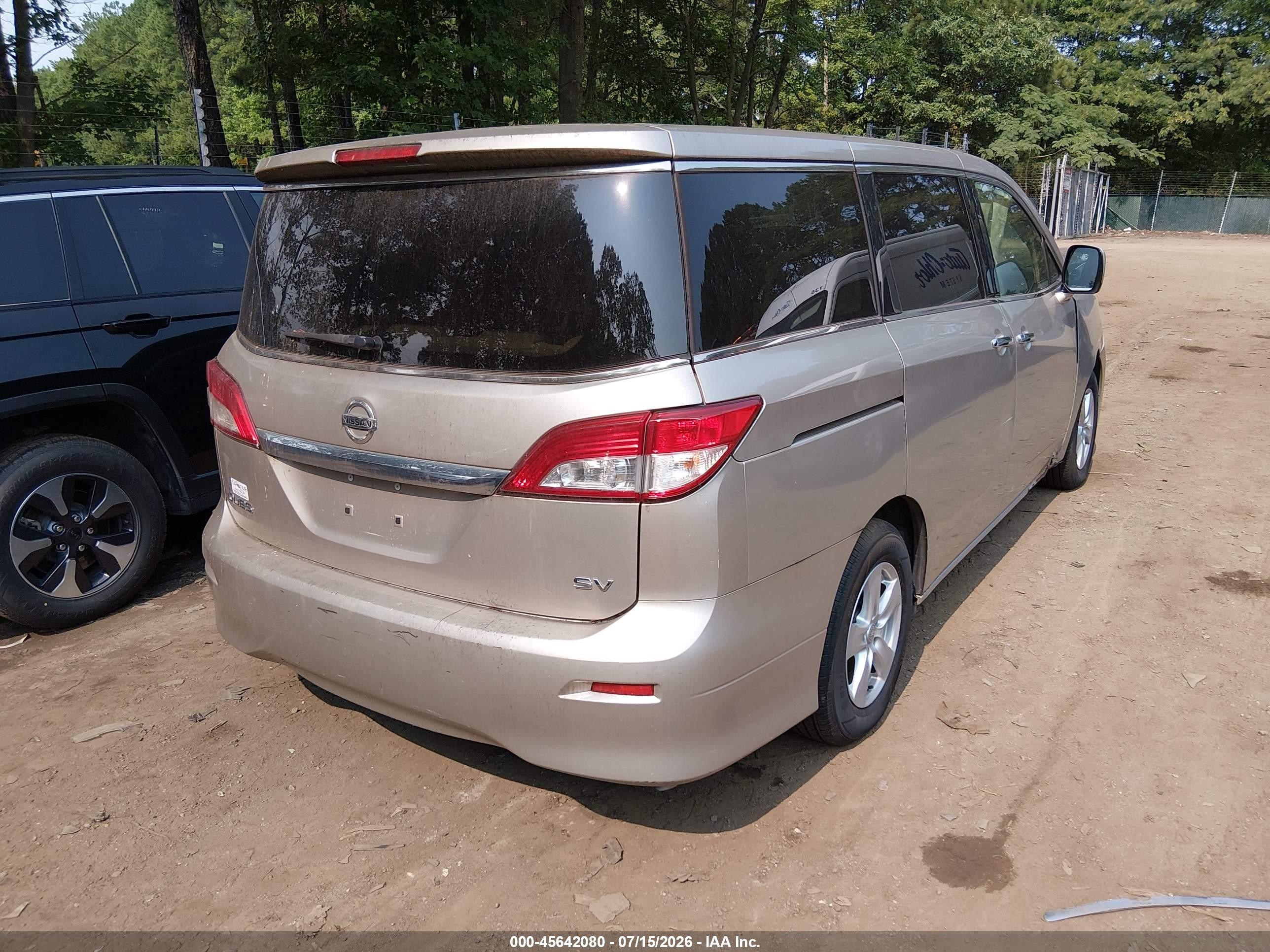 2011 Nissan Quest Sv Gold vin: JN8AE2KP9B9003655