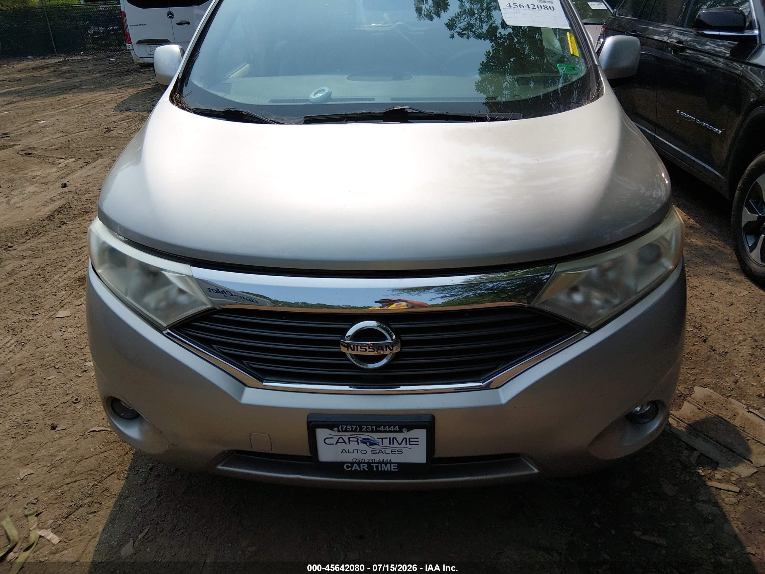 2011 Nissan Quest Sv Gold vin: JN8AE2KP9B9003655