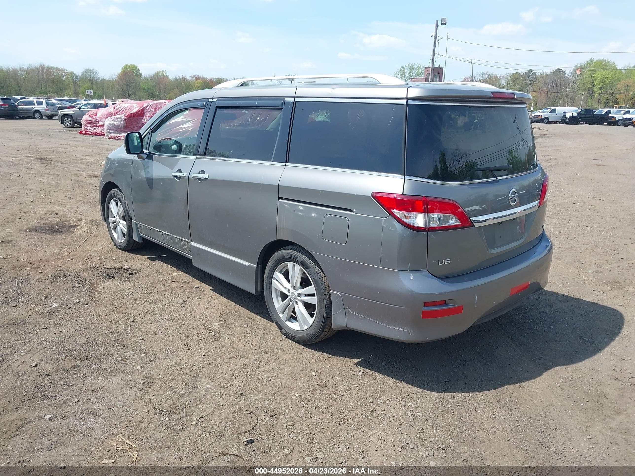 2011 Nissan Quest Sl Gray vin: JN8AE2KP9B9004532