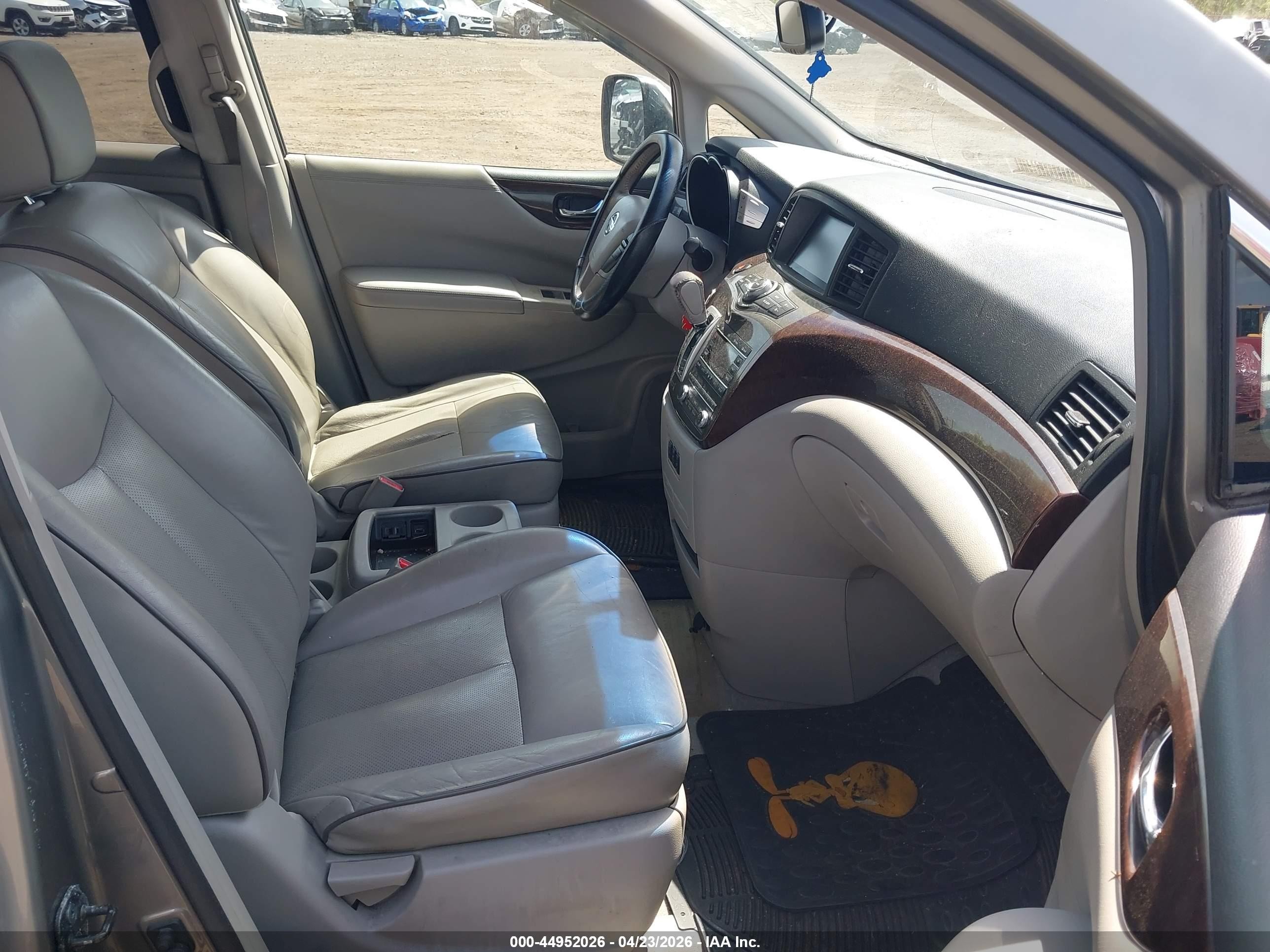 2011 Nissan Quest Sl Gray vin: JN8AE2KP9B9004532
