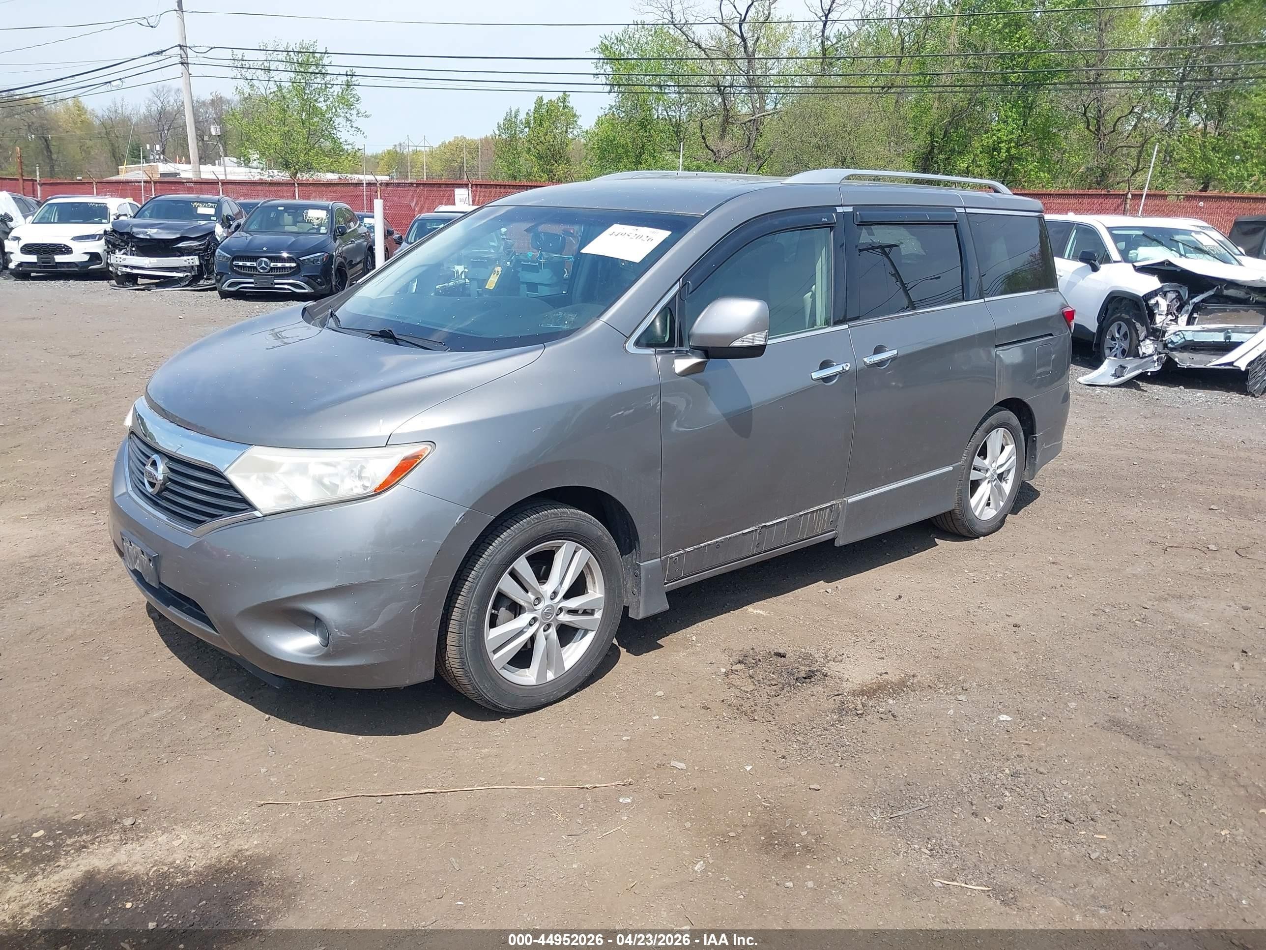 2011 Nissan Quest Sl Gray vin: JN8AE2KP9B9004532