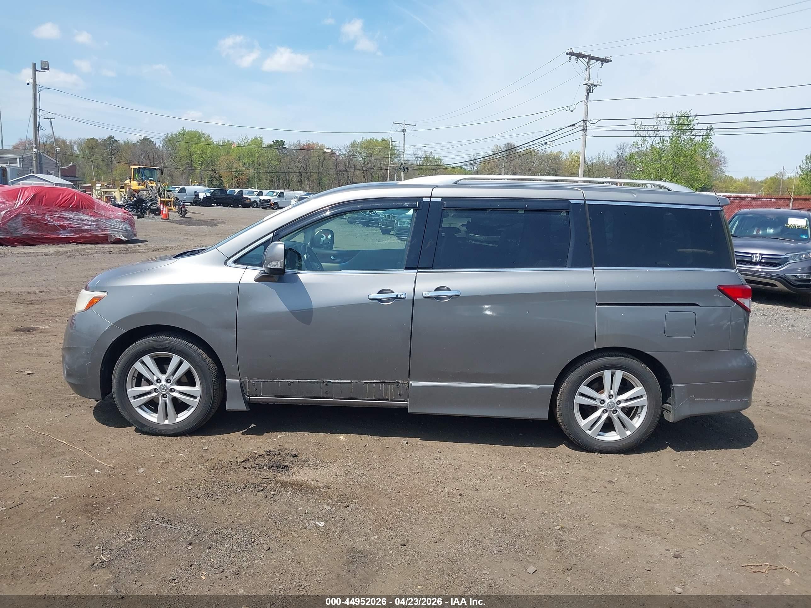 2011 Nissan Quest Sl Gray vin: JN8AE2KP9B9004532