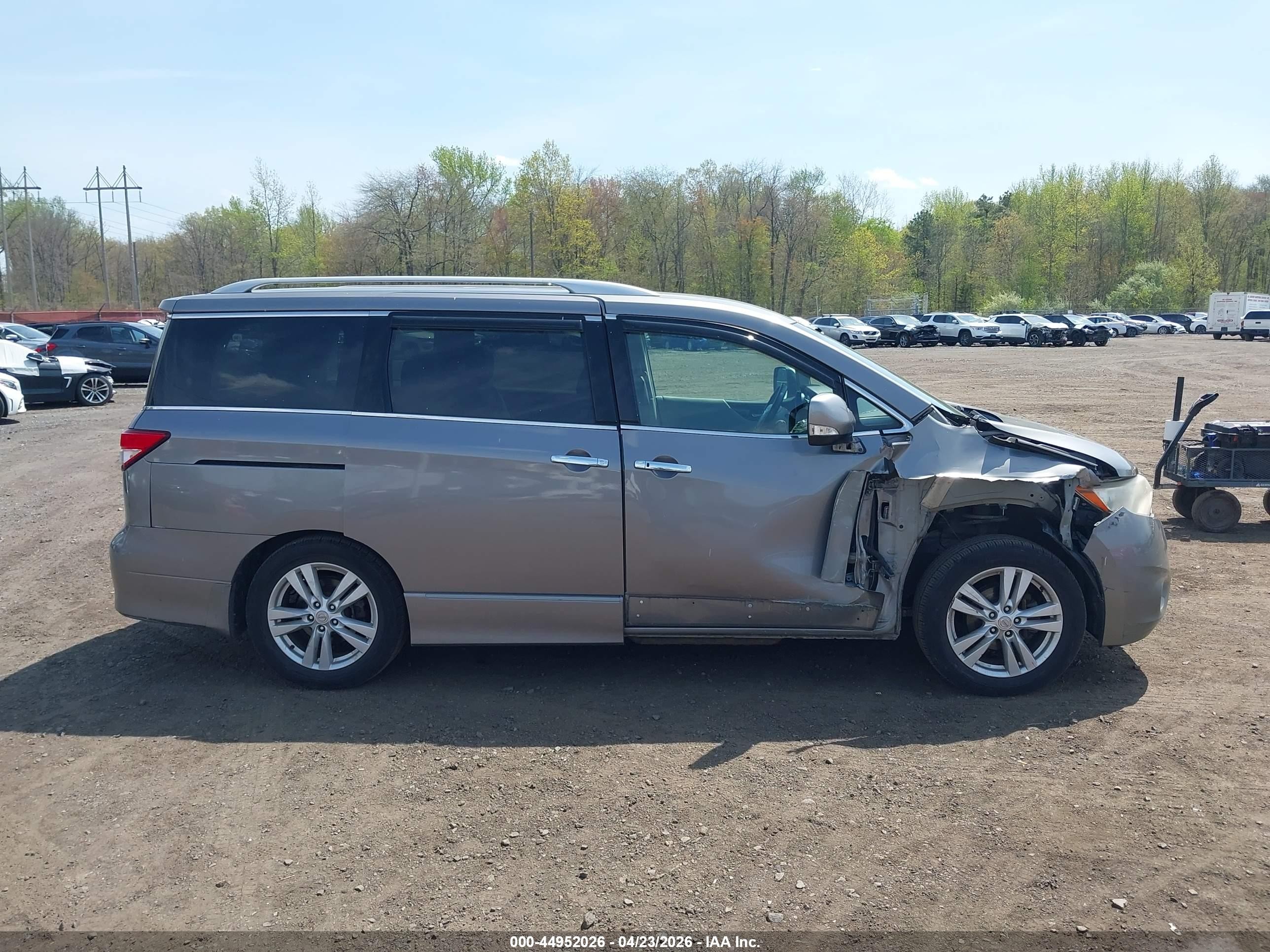 2011 Nissan Quest Sl Gray vin: JN8AE2KP9B9004532