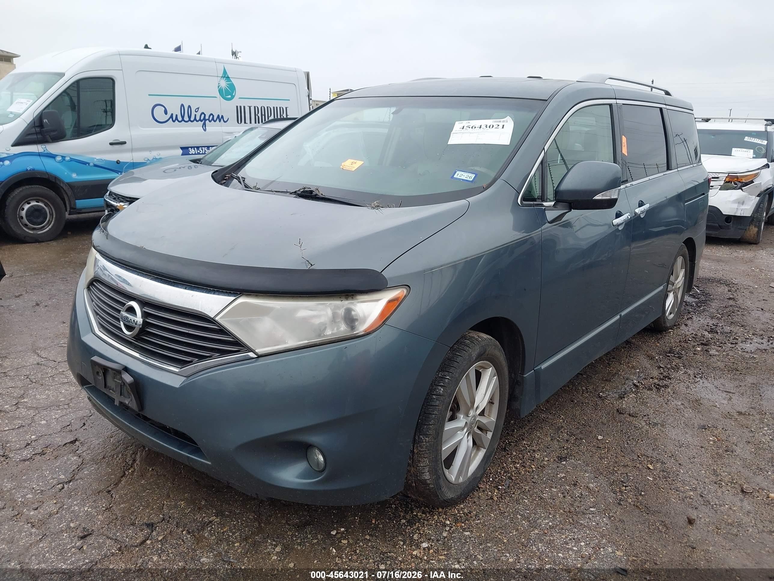 2011 Nissan Quest Sl Gray vin: JN8AE2KP9B9006913
