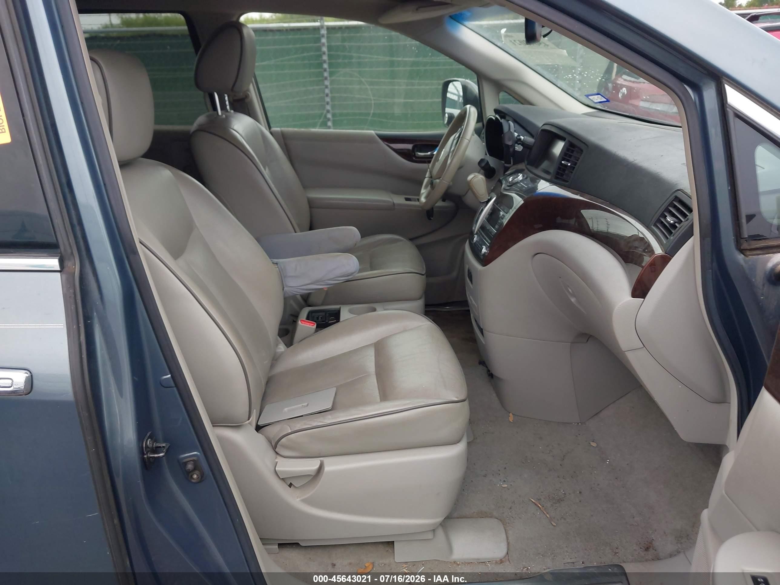2011 Nissan Quest Sl Gray vin: JN8AE2KP9B9006913