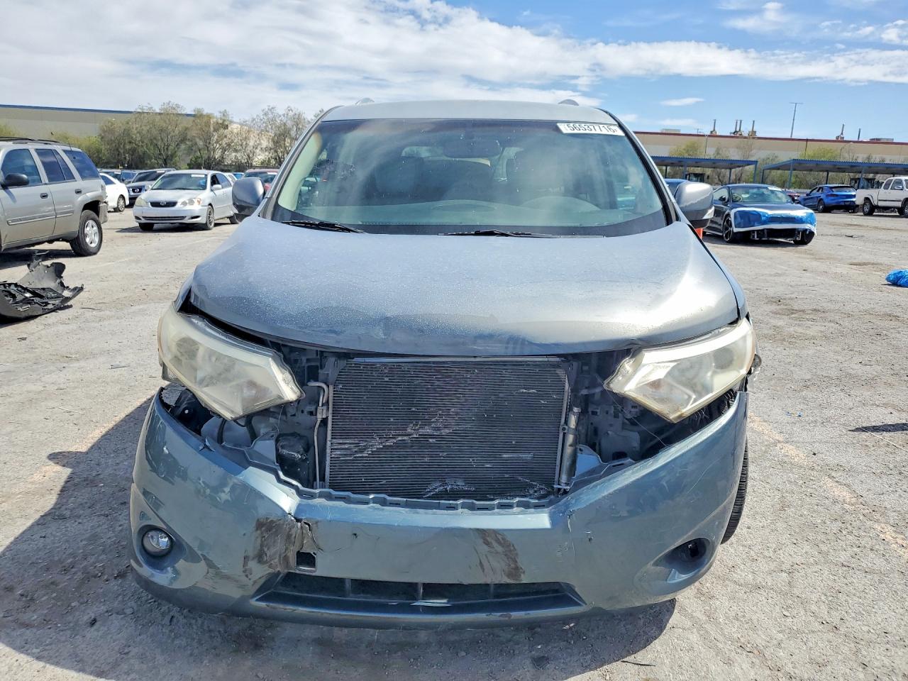 2011 Nissan Quest 3.5 S Blue vin: JN8AE2KP9B9007351