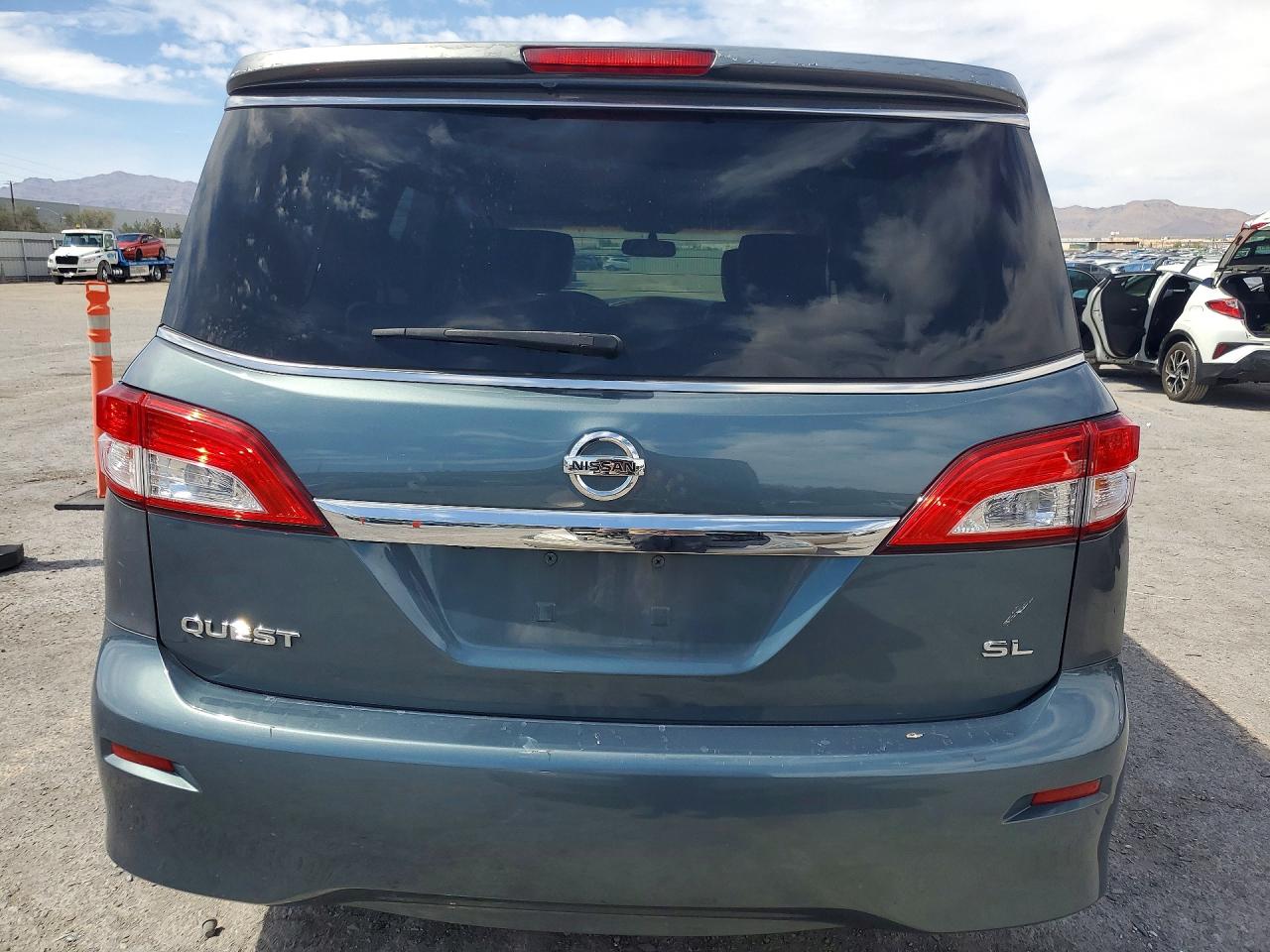 2011 Nissan Quest 3.5 S Blue vin: JN8AE2KP9B9007351
