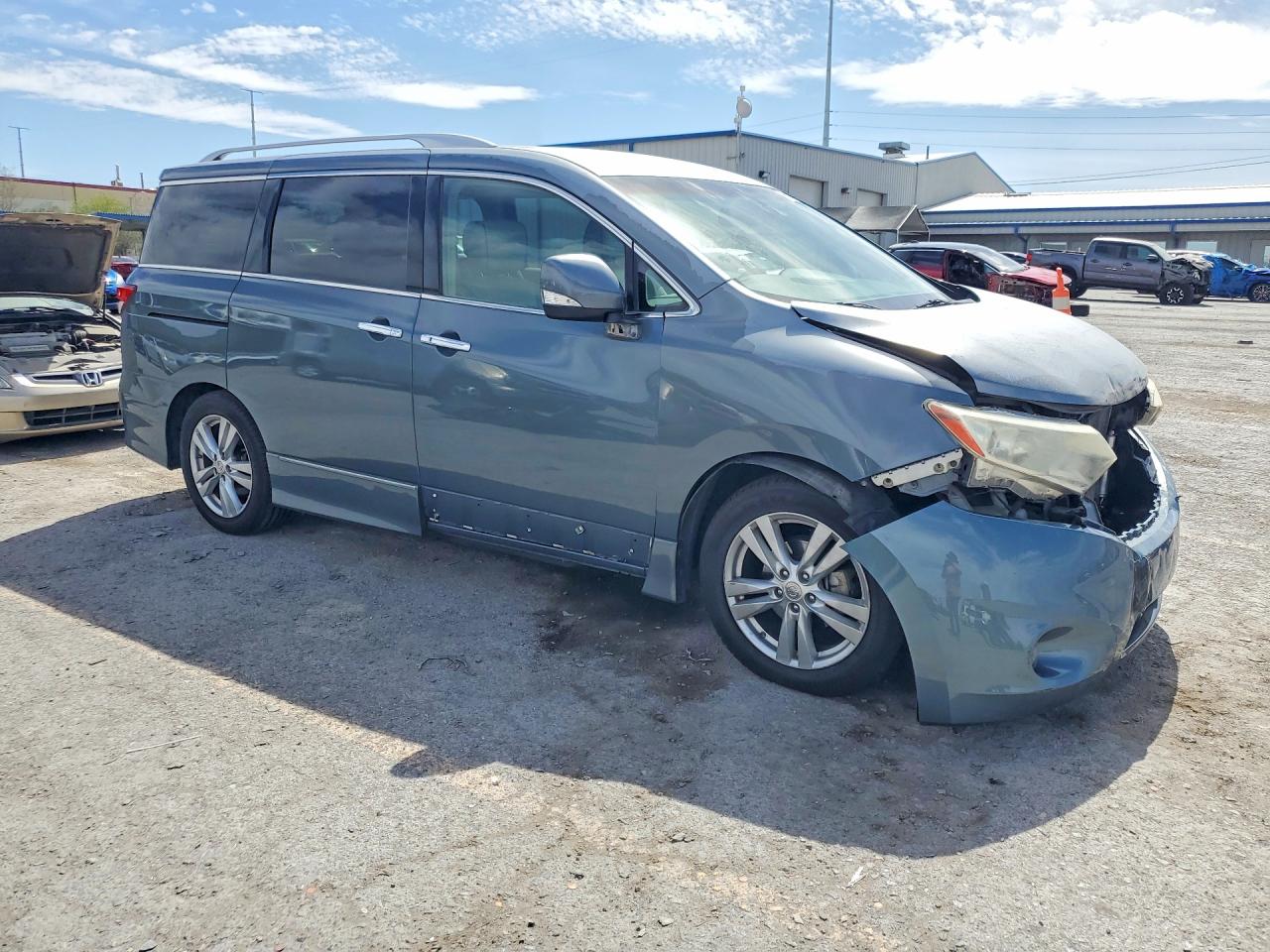 2011 Nissan Quest 3.5 S Blue vin: JN8AE2KP9B9007351