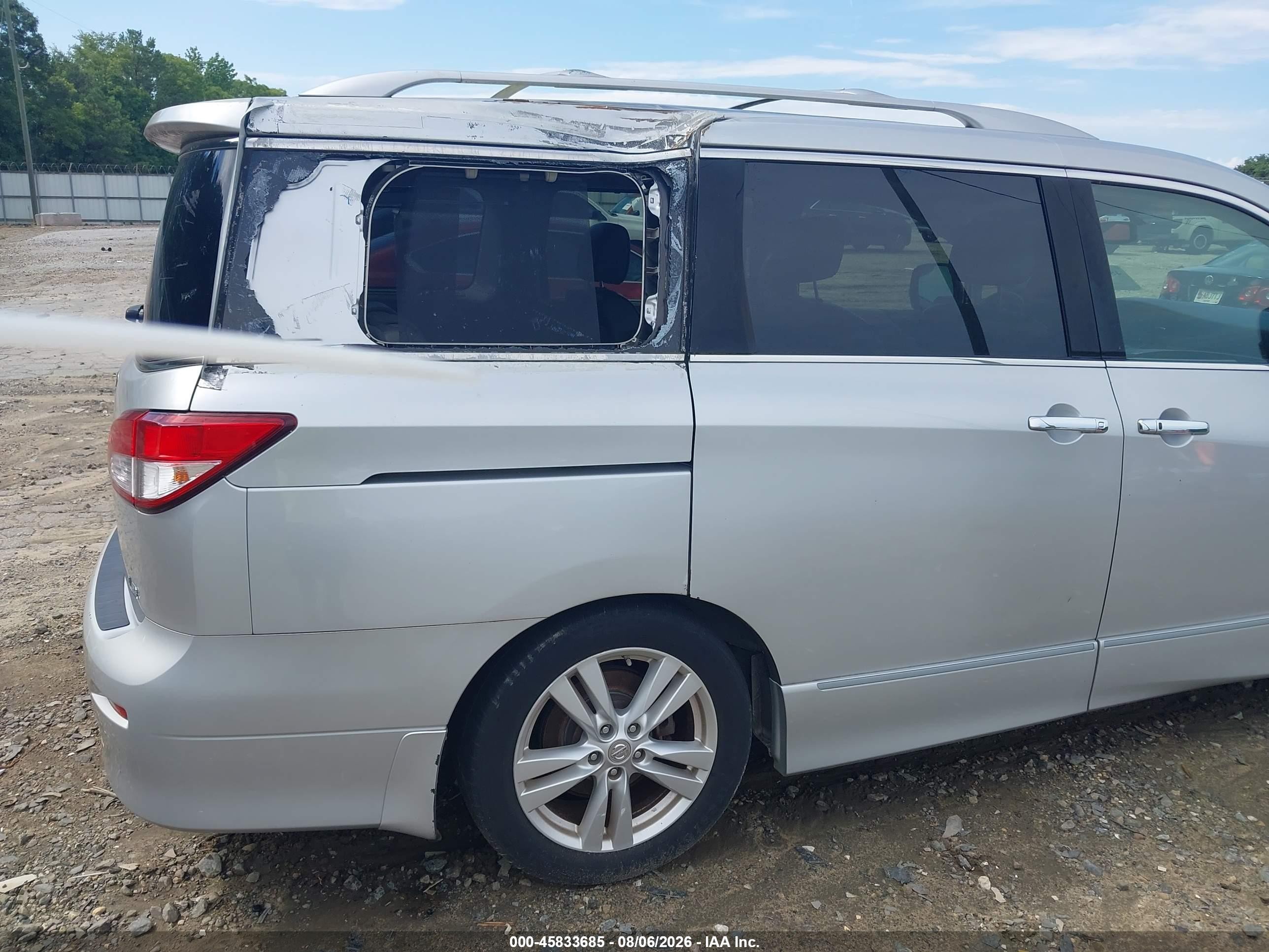 2011 Nissan Quest Le Silver vin: JN8AE2KP9B9011948