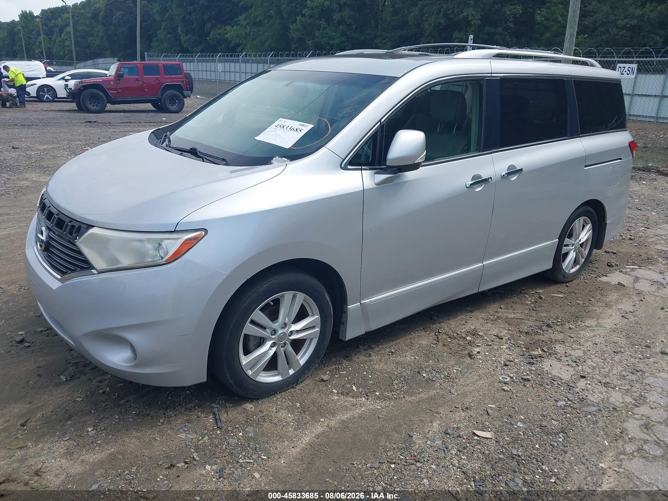 2011 Nissan Quest Le Silver vin: JN8AE2KP9B9011948