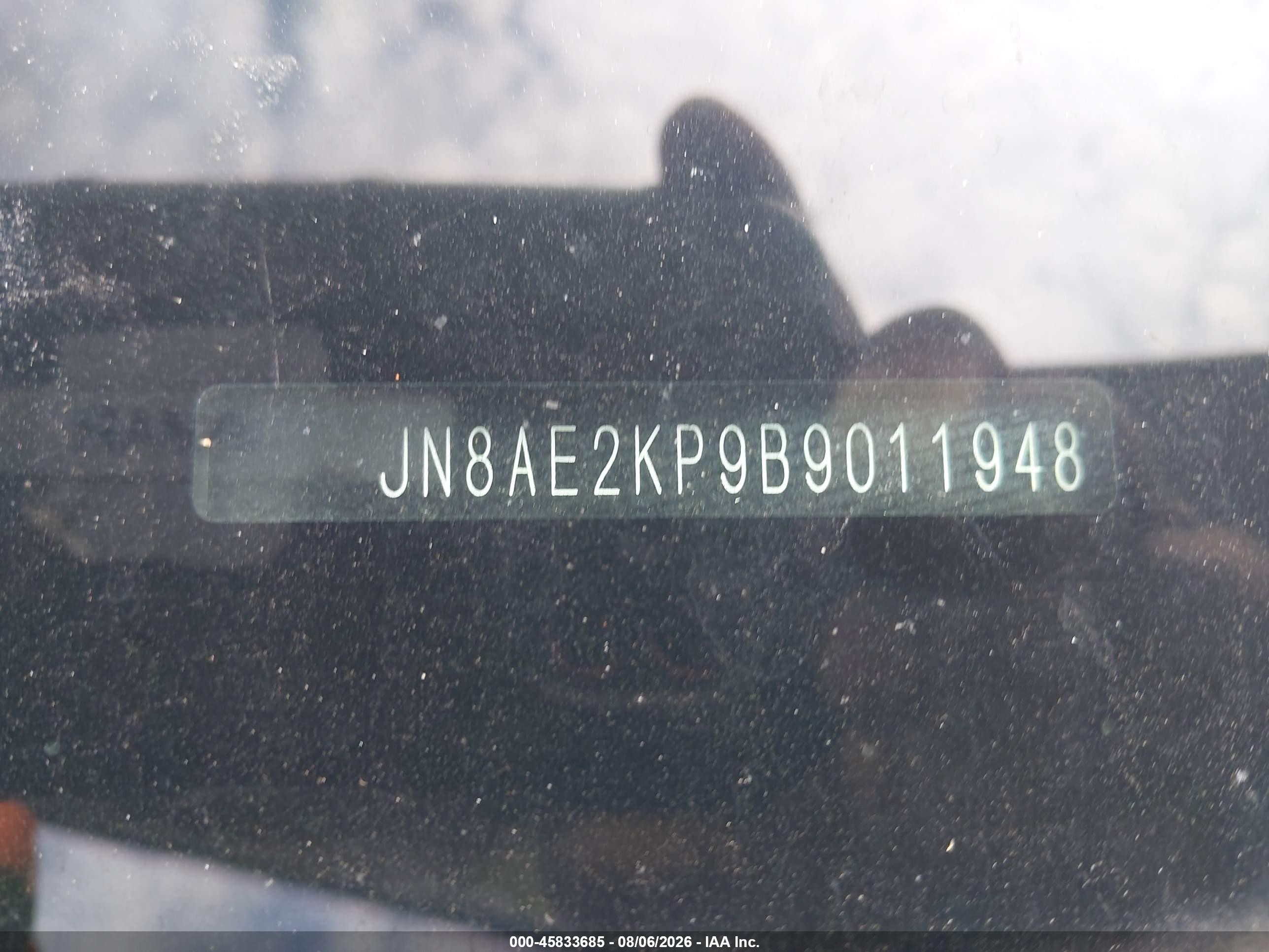 2011 Nissan Quest Le Silver vin: JN8AE2KP9B9011948