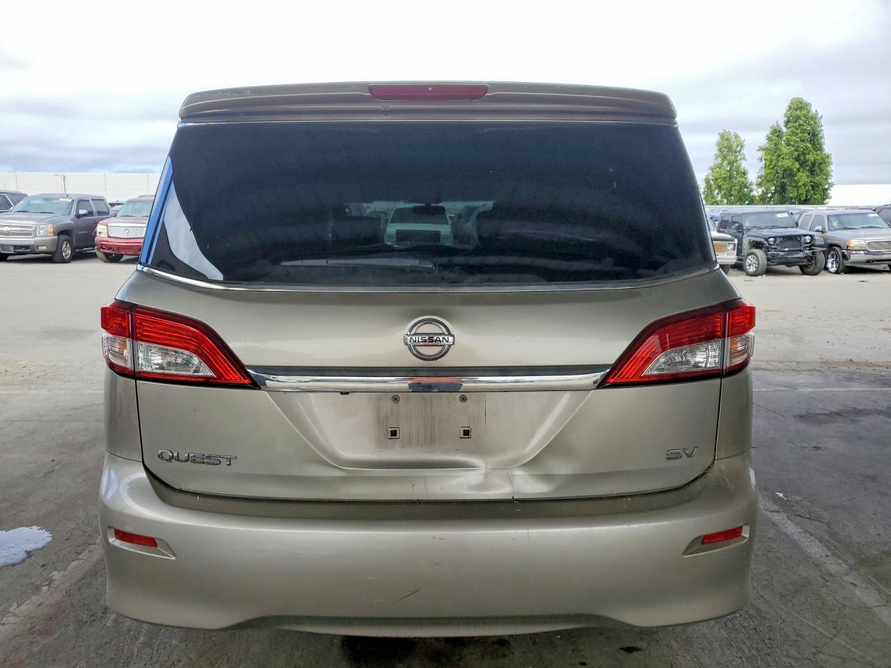 2011 Nissan Quest S/sv/sl/le Silver vin: JN8AE2KP9B9012002