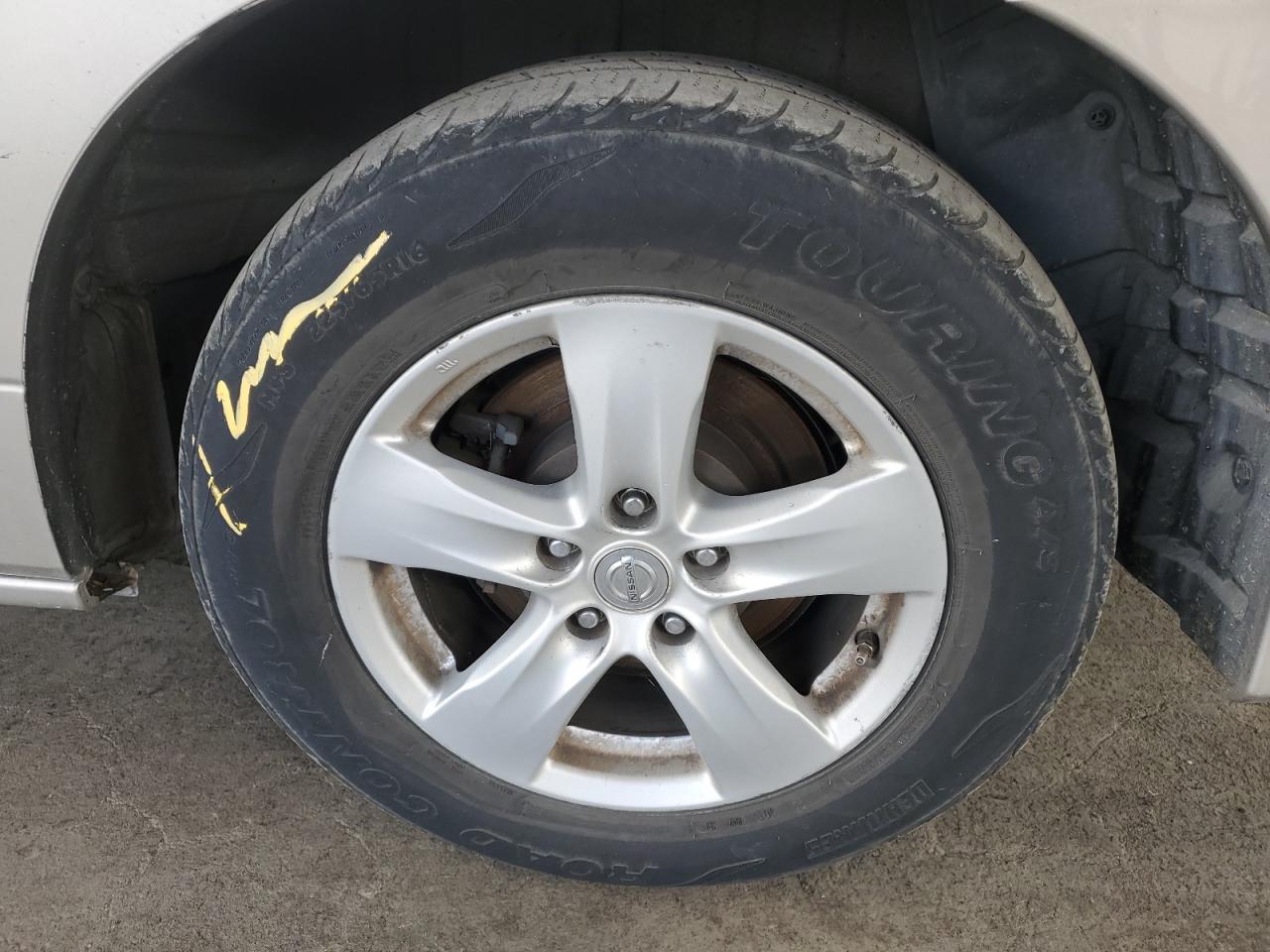 2011 Nissan Quest S/sv/sl/le Silver vin: JN8AE2KP9B9012002 Damage: Left Rear Wheel, Curb Rash, 2 To 3 Inches