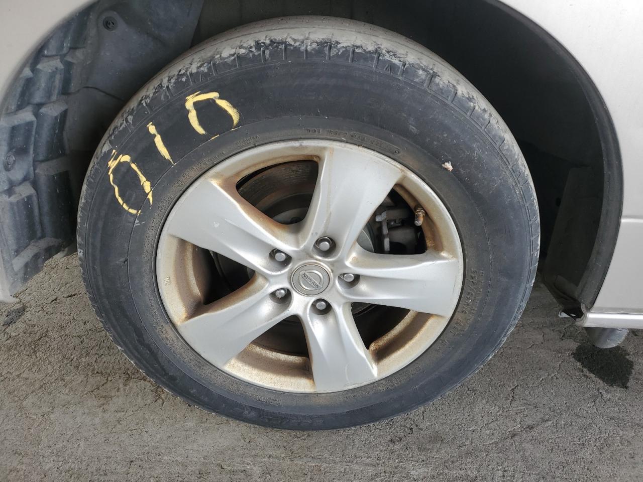 2011 Nissan Quest S/sv/sl/le Silver vin: JN8AE2KP9B9012002 Damage: Right Rear Wheel, Curb Rash, 3 To 4 Inches