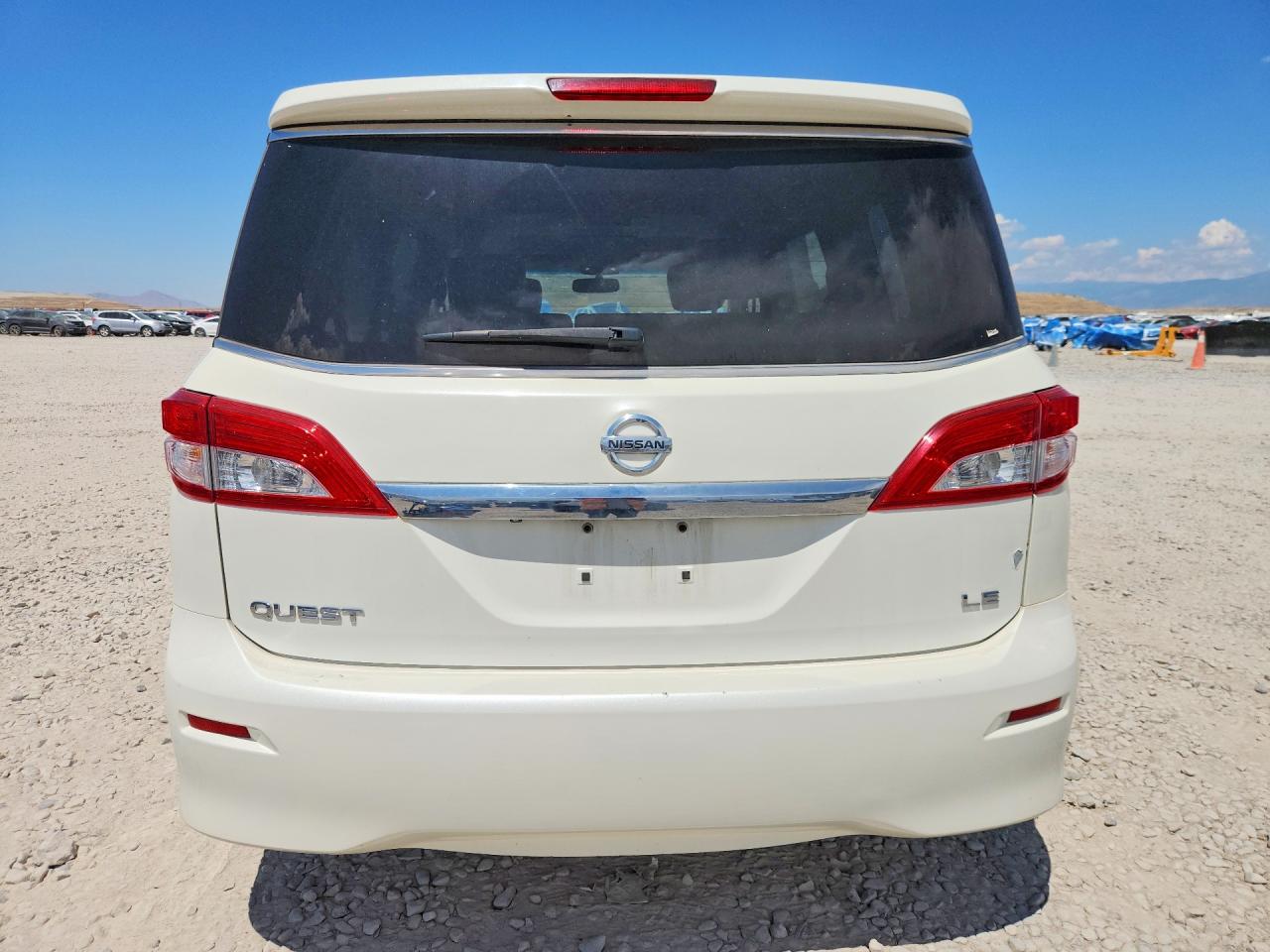 2012 Nissan Quest 3.5 S White vin: JN8AE2KP9C9033627