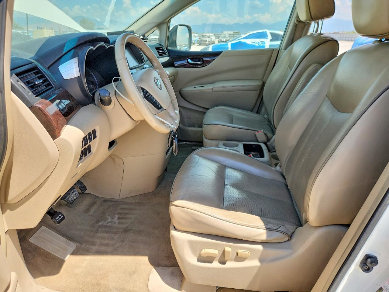 2012 Nissan Quest 3.5 S White vin: JN8AE2KP9C9033627