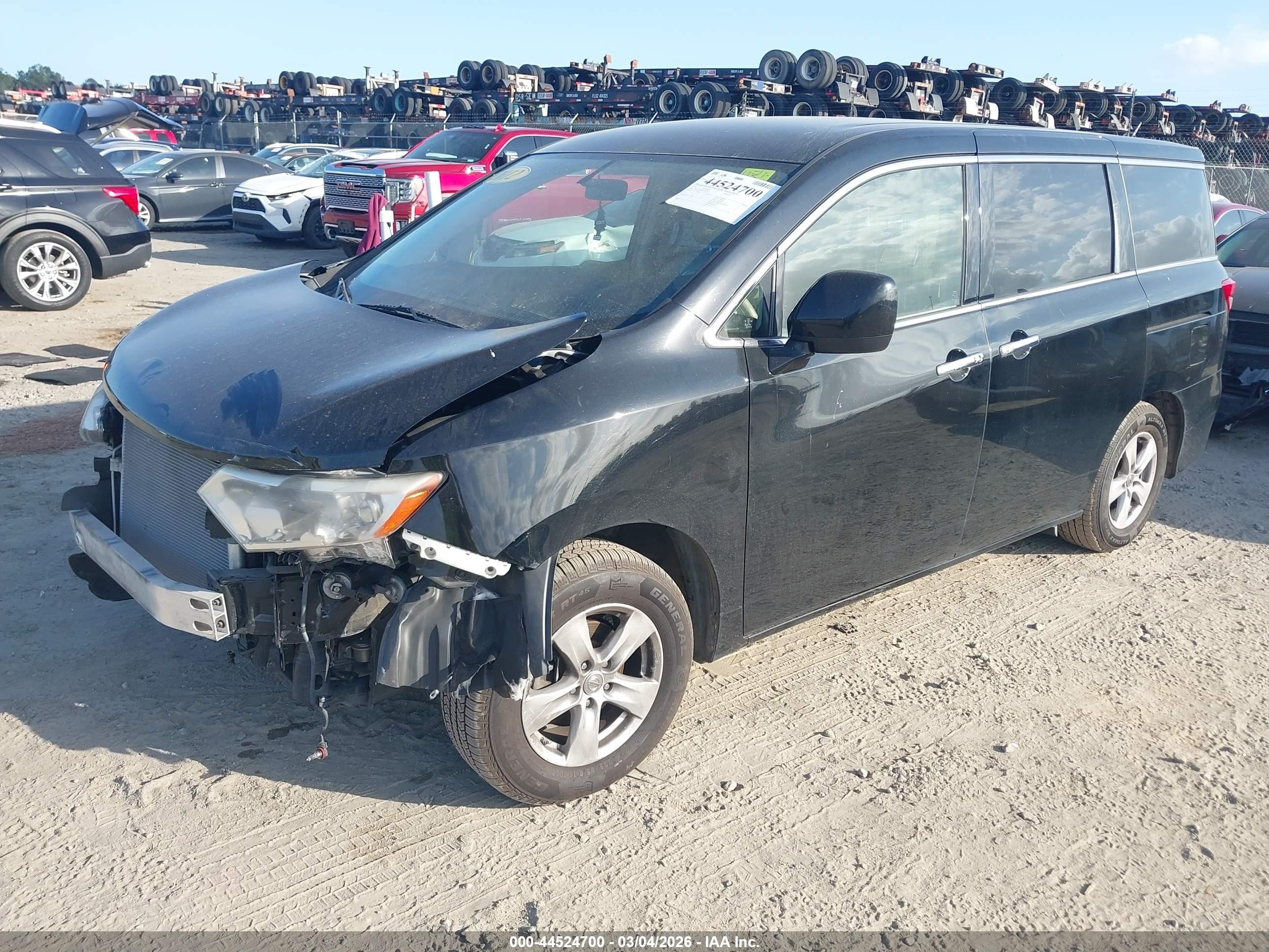 2012 Nissan Quest Sv Black vin: JN8AE2KP9C9036270