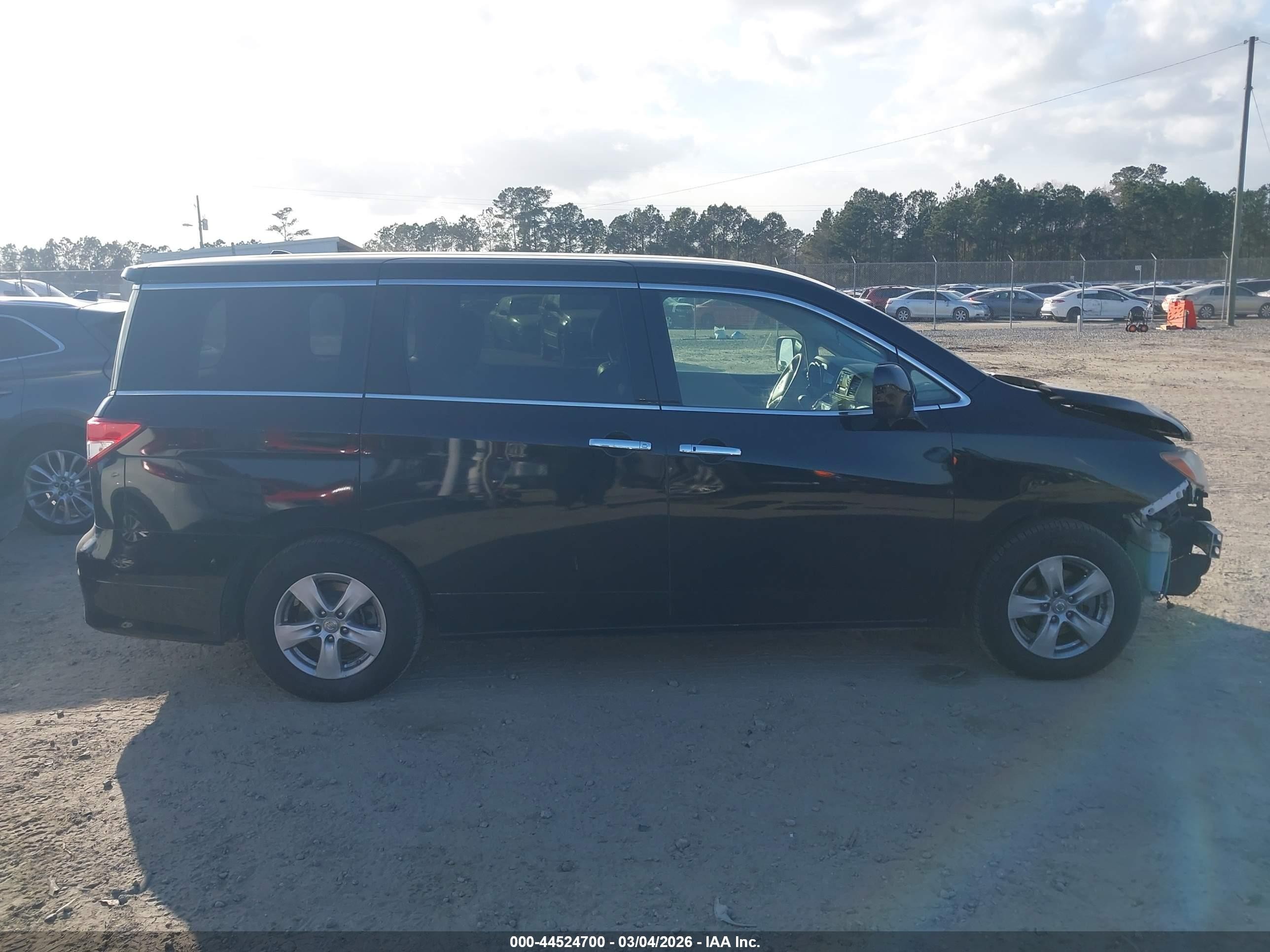 2012 Nissan Quest Sv Black vin: JN8AE2KP9C9036270