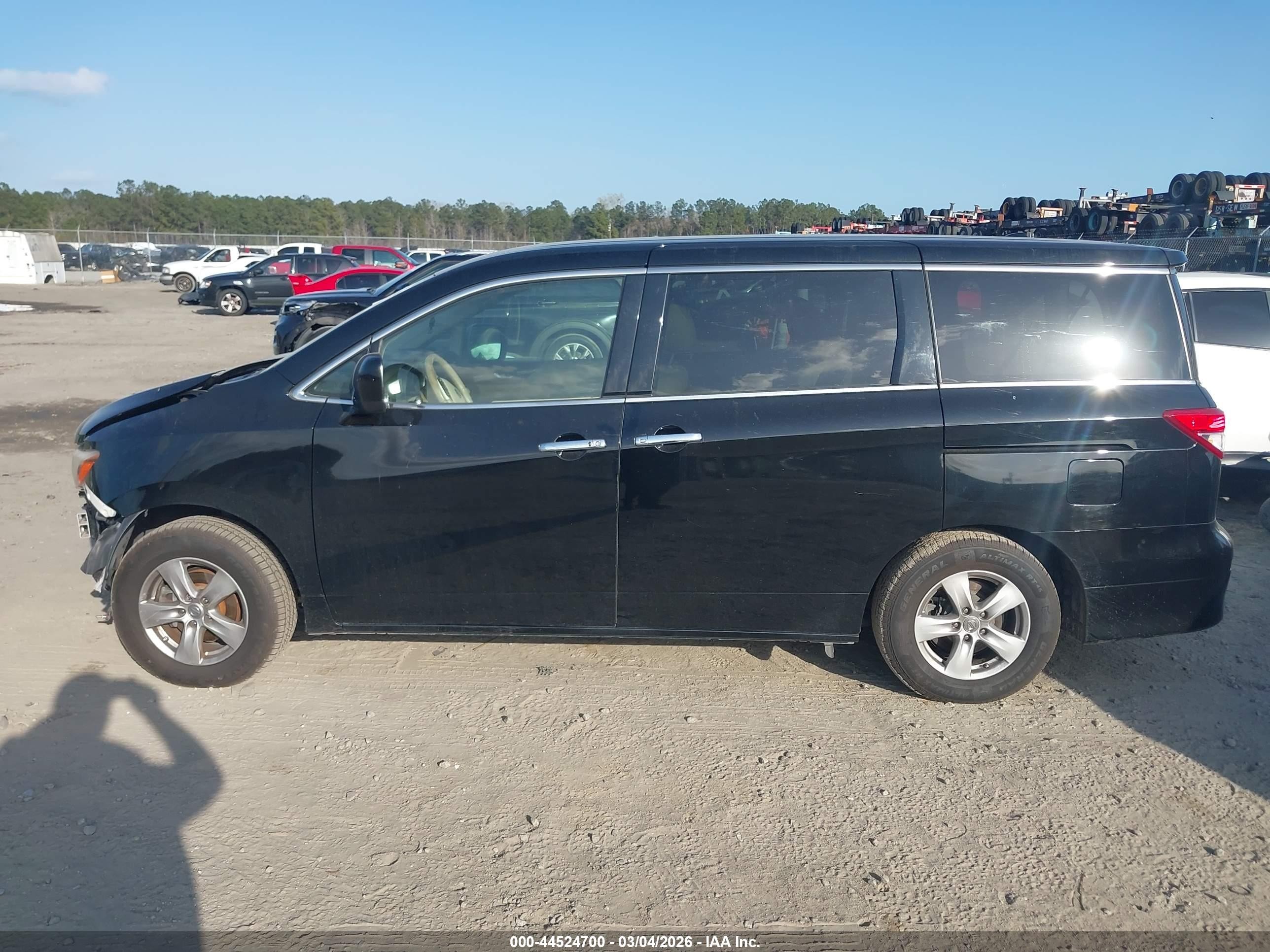 2012 Nissan Quest Sv Black vin: JN8AE2KP9C9036270