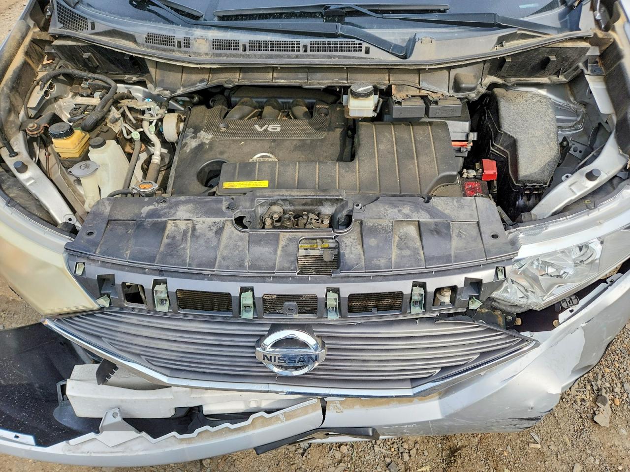 2012 Nissan Quest 3.5 S Silver vin: JN8AE2KP9C9040349