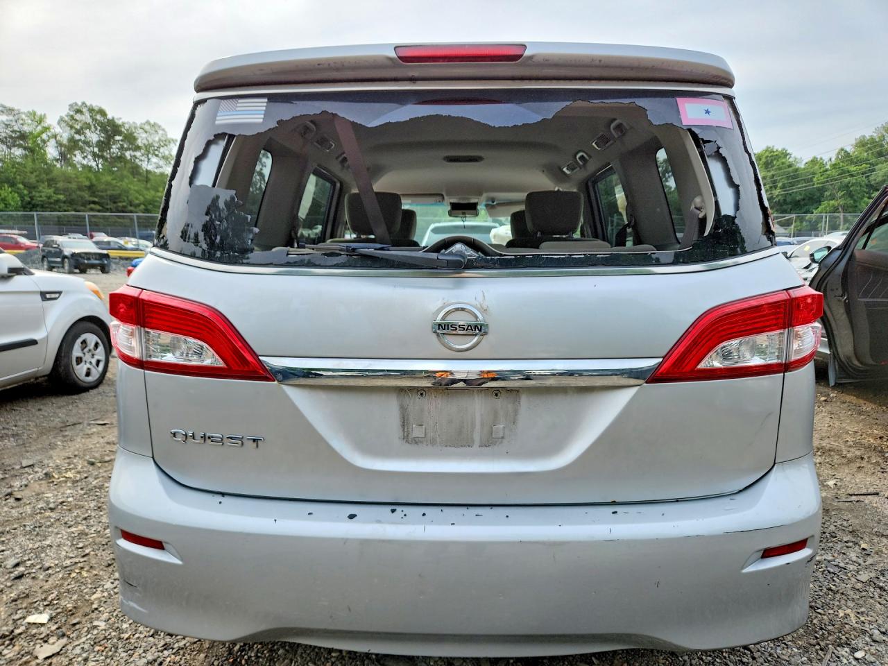 2012 Nissan Quest 3.5 S Silver vin: JN8AE2KP9C9040349