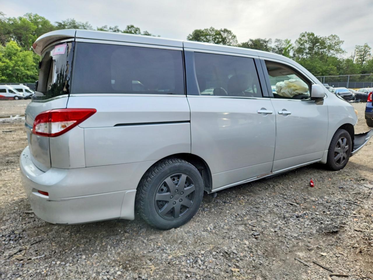 2012 Nissan Quest 3.5 S Silver vin: JN8AE2KP9C9040349