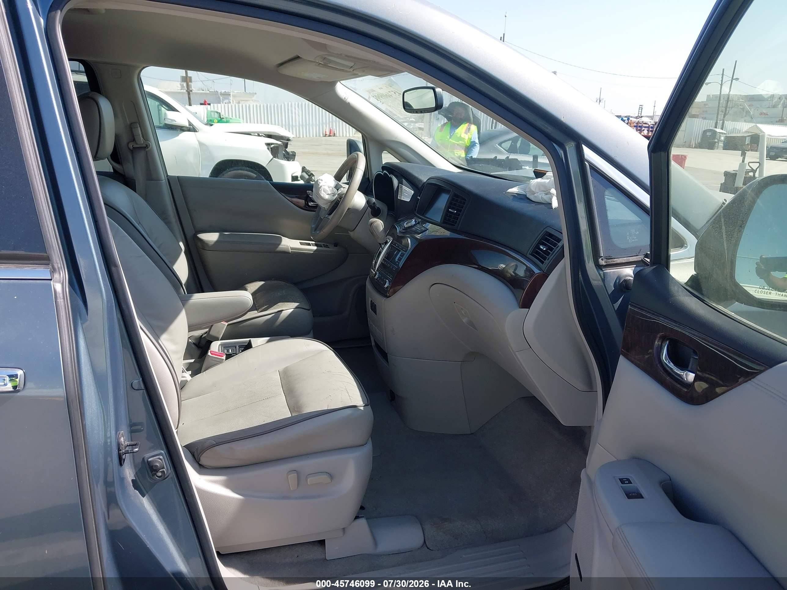 2012 Nissan Quest Le Blue vin: JN8AE2KP9C9044790