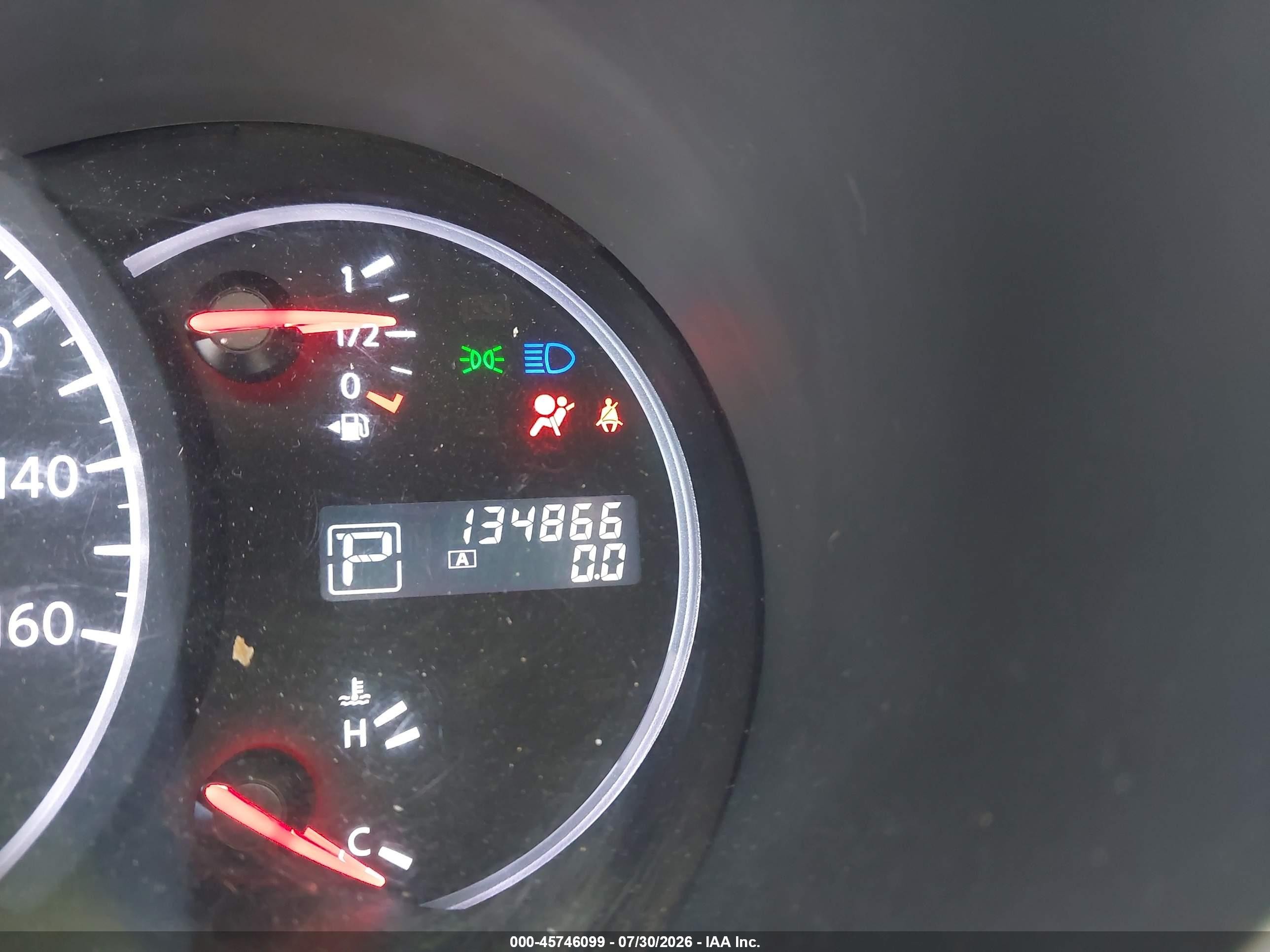 2012 Nissan Quest Le Blue vin: JN8AE2KP9C9044790