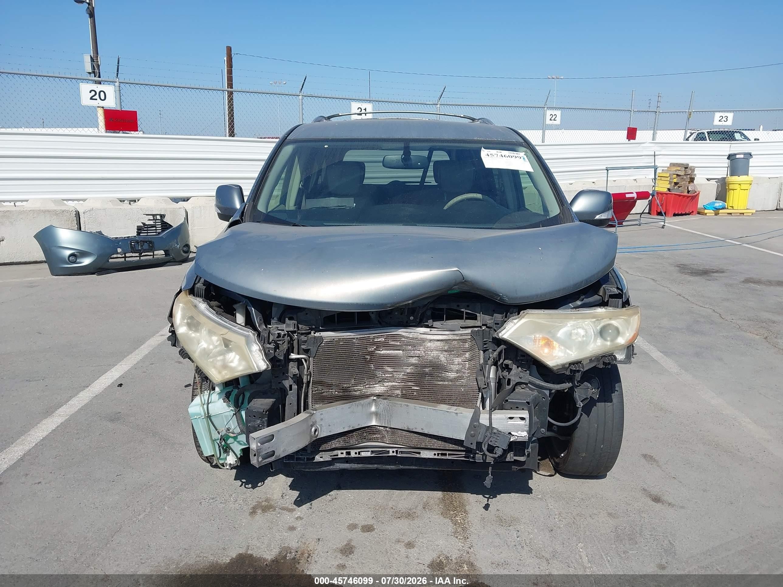 2012 Nissan Quest Le Blue vin: JN8AE2KP9C9044790