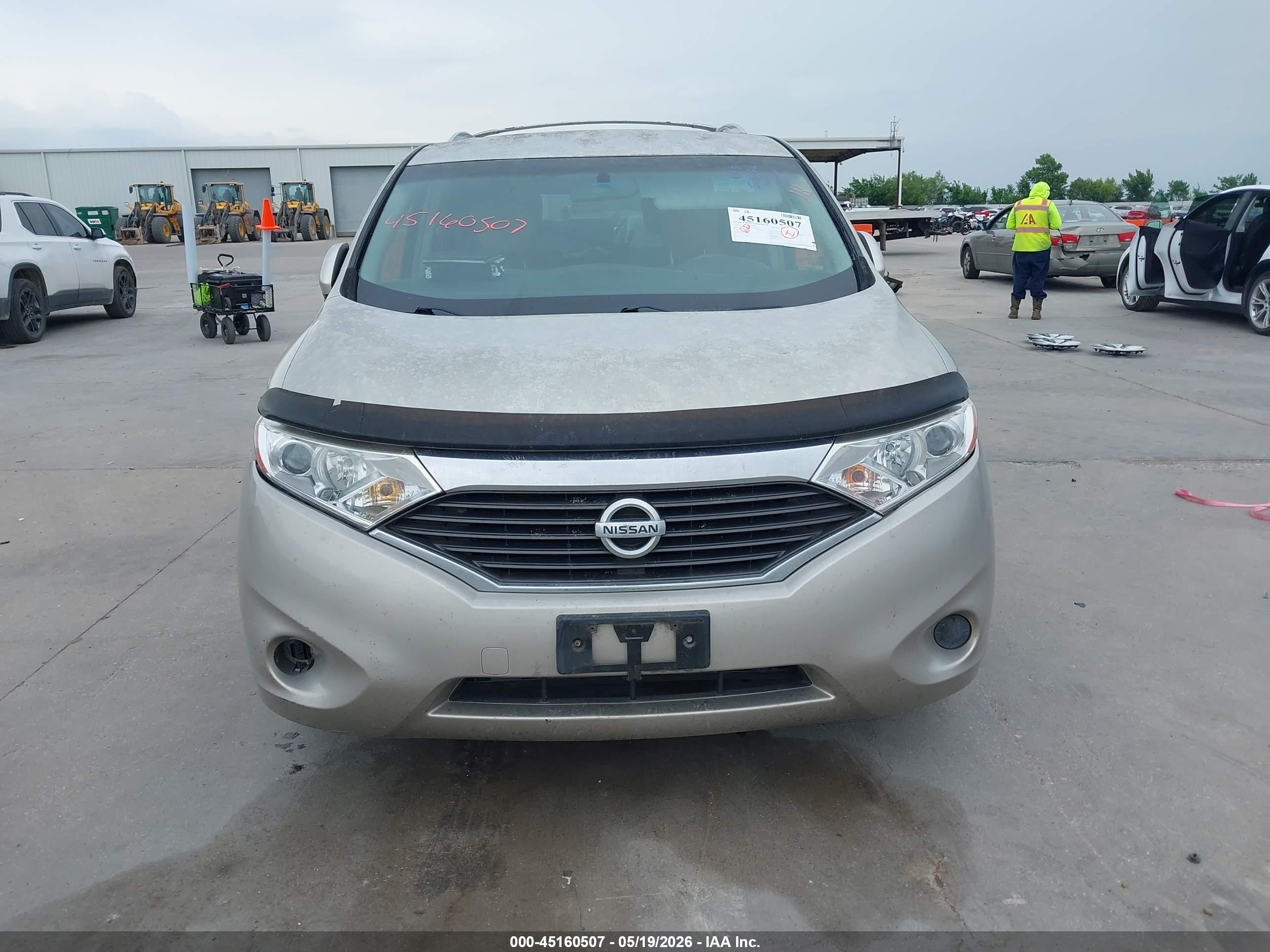 2012 Nissan Quest S Золотой vin: JN8AE2KP9C9046619
