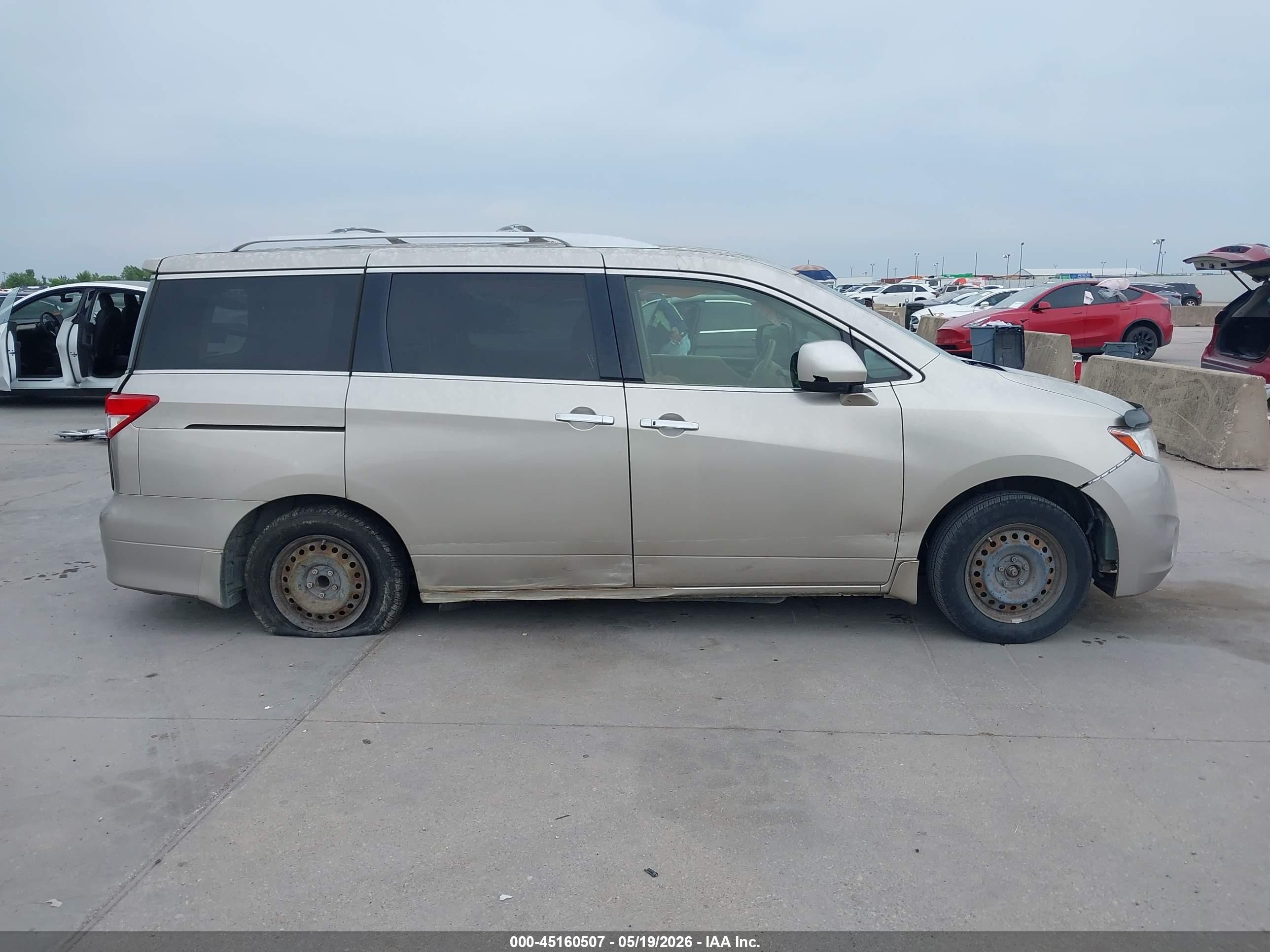 2012 Nissan Quest S Золотой vin: JN8AE2KP9C9046619