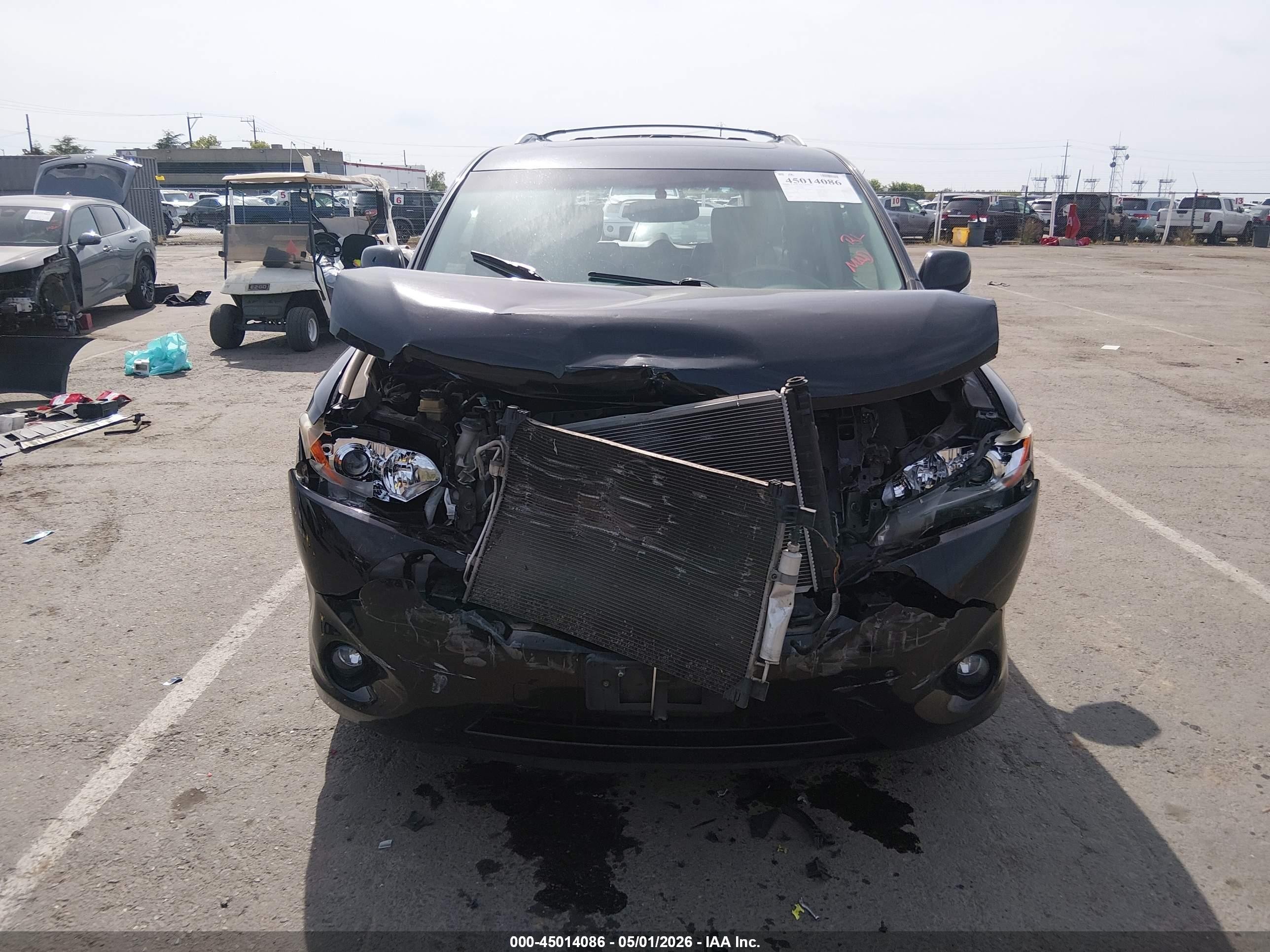 2012 Nissan Quest Sl Black vin: JN8AE2KP9C9046846